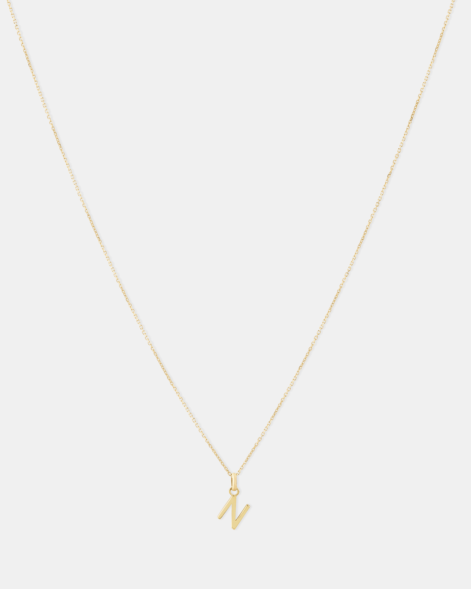 N Initial Pendant in 10kt Yellow Gold