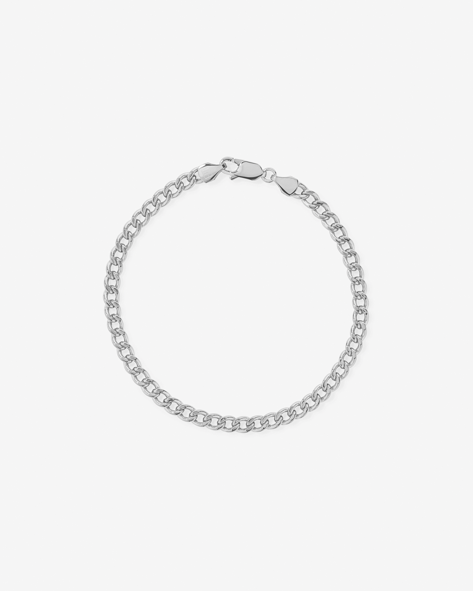 19cm (22") 4.2mm Width Semi Solid Diamond Cut Curb Bracelet in 10kt Yellow Gold