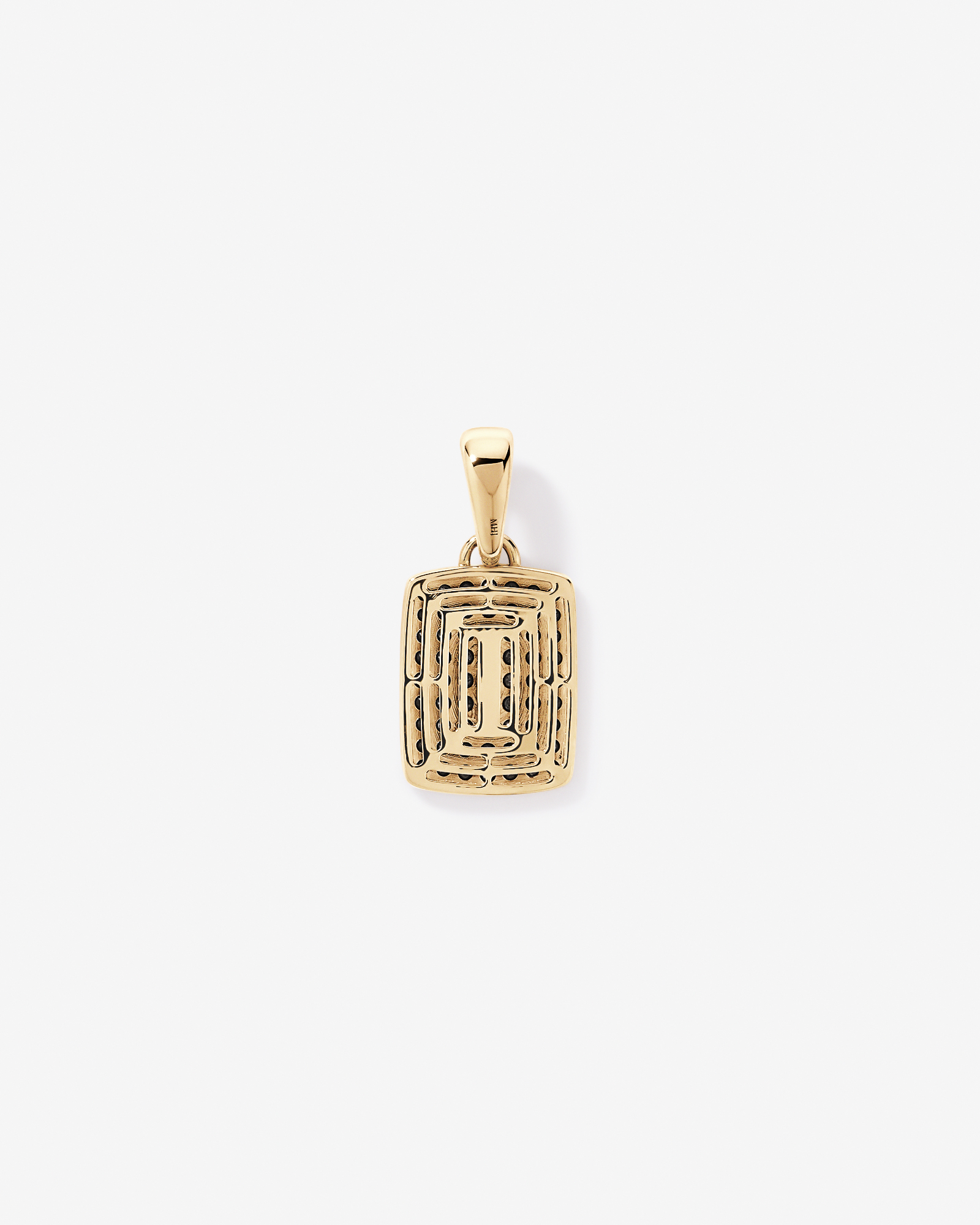 1.00 Carat TW Black Diamond Pendant in 10kt Yellow Gold