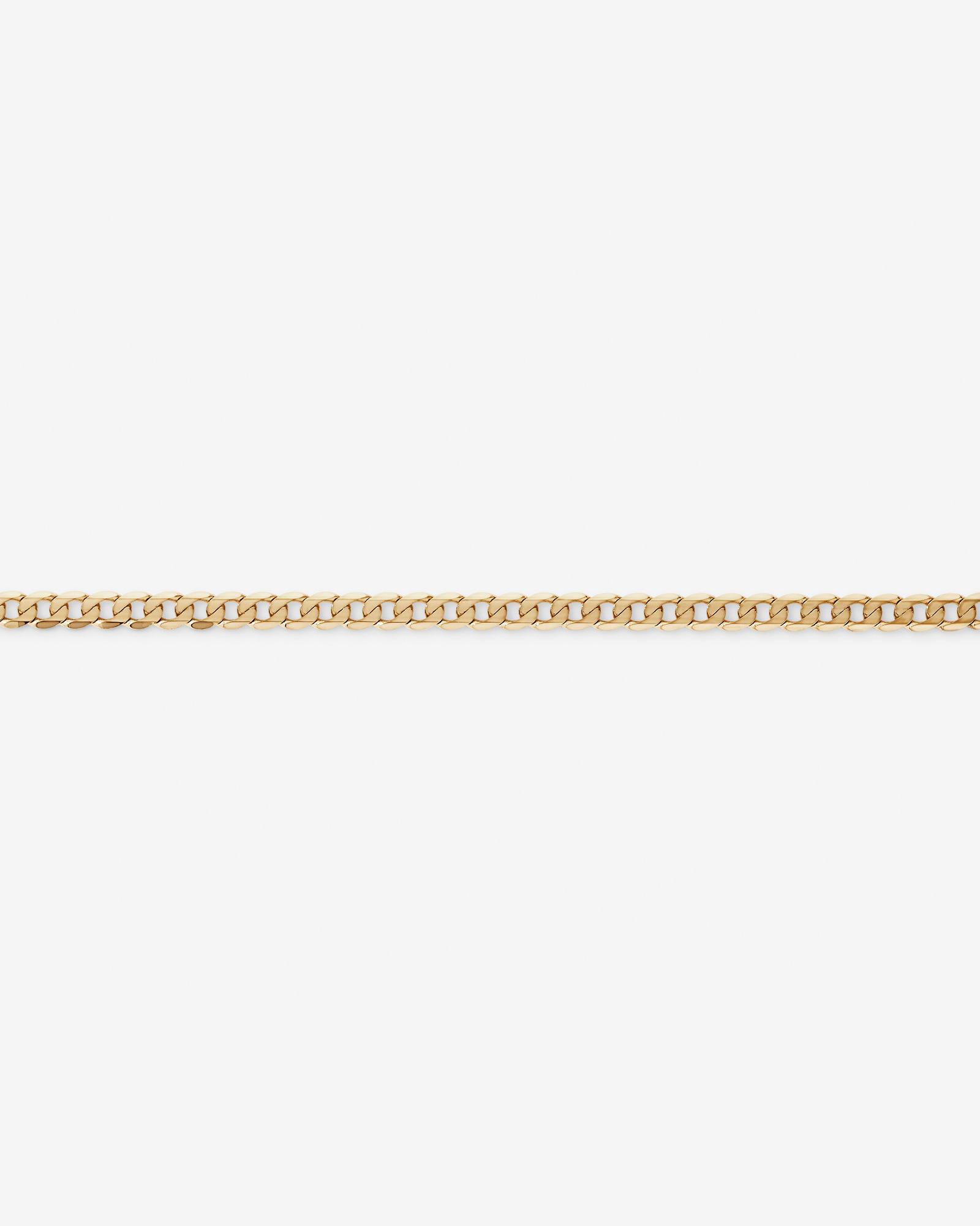 17cm (7.5") 3.75mm Flat Beveled Curb Bracelet in 10kt Yellow Gold