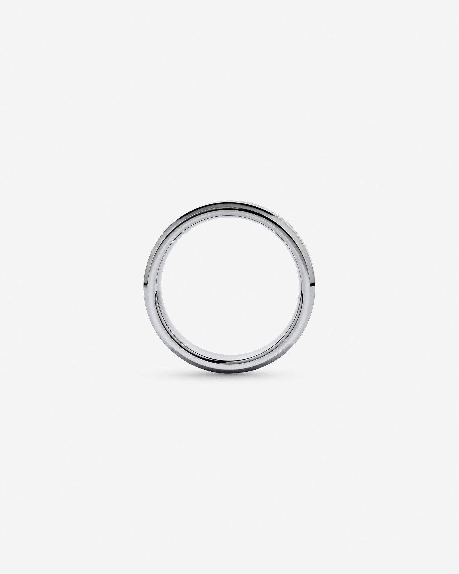 7mm Bevelled Edge Wedding Band in Tungsten