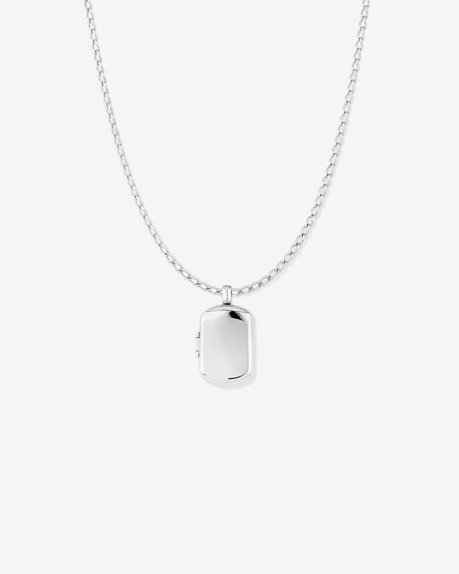 Pendentif Médaillon INXS By My Side avec Chaîne en Argent Sterling Recyclé