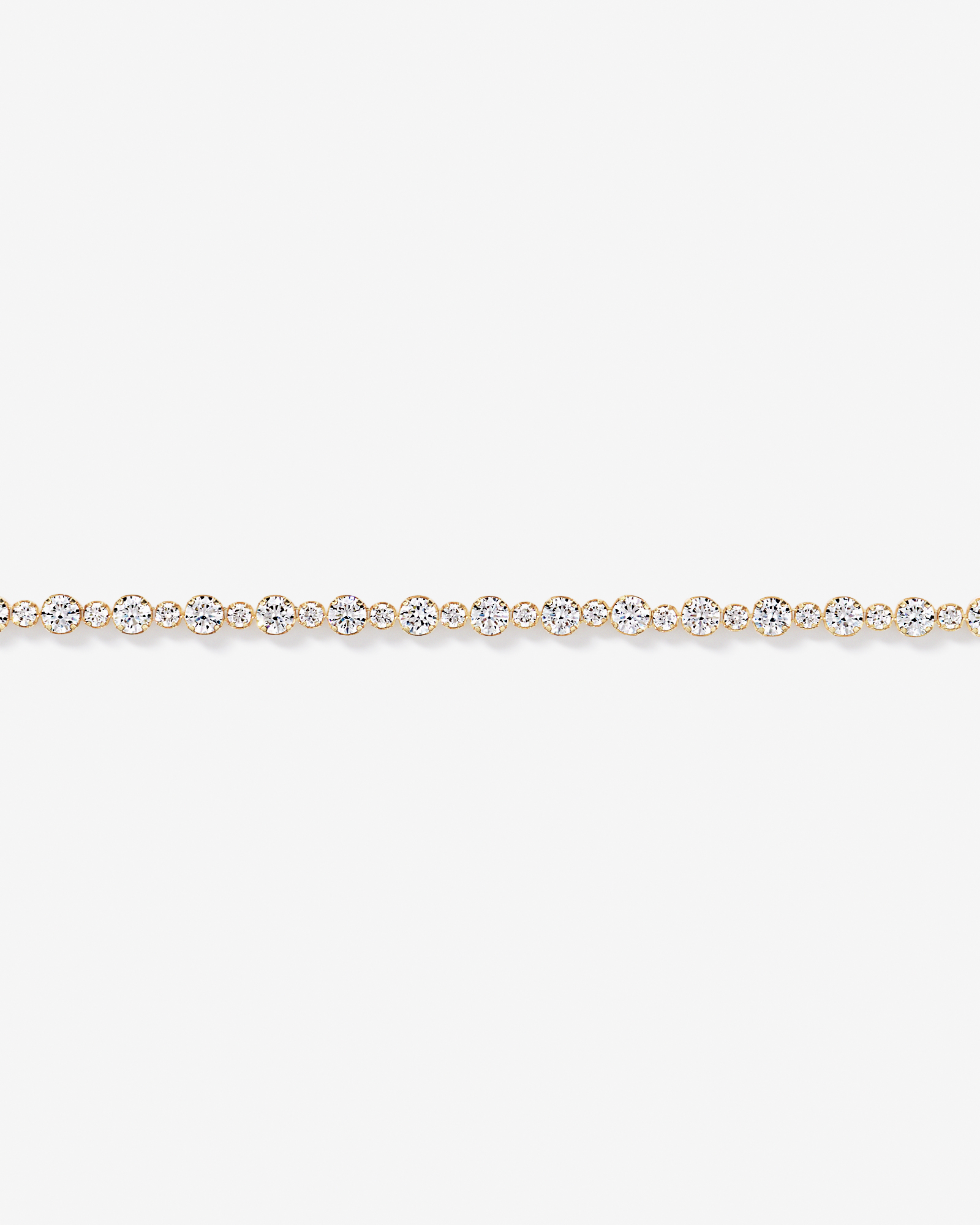 Cubic Zirconia Alternating Tennis Bracelet in 18kt Gold Vermeil