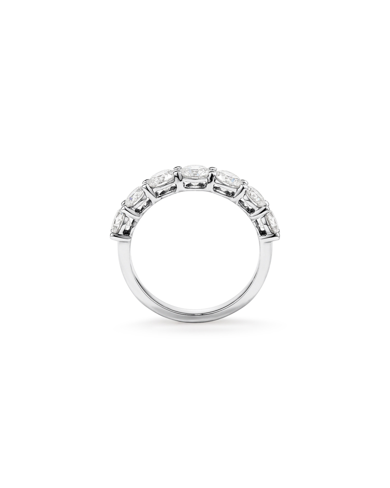 2.00 Carat TW Round Brilliant Laboratory-Grown Diamond Wedding Ring 14kt White Gold