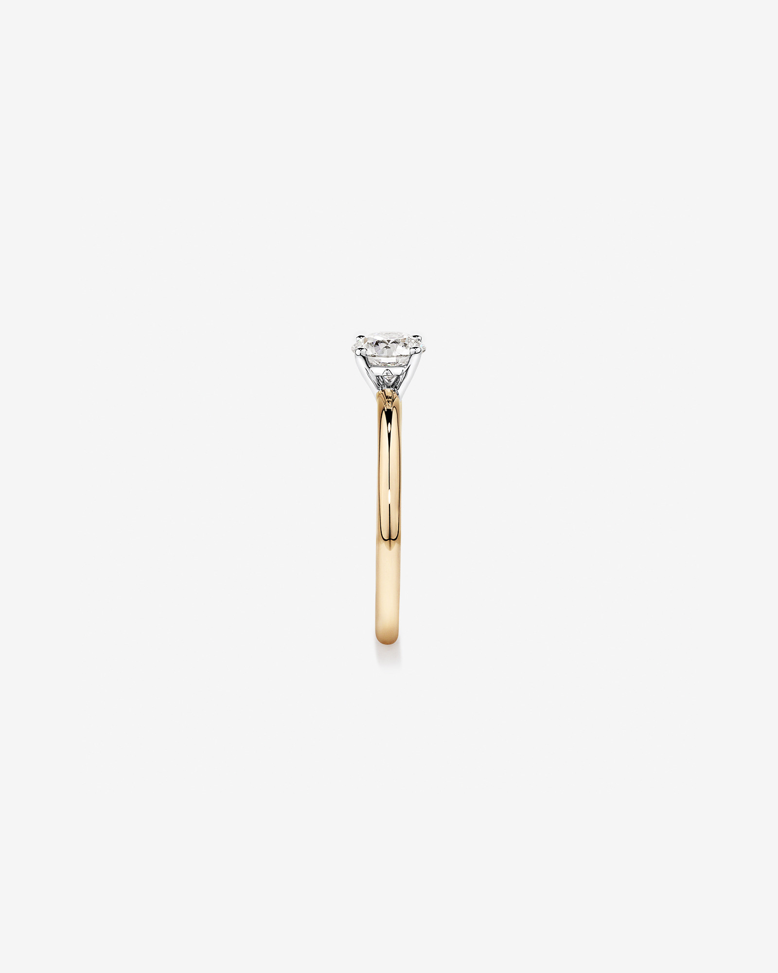 0.70 Carat TW Round Brilliant Laboratory-Grown Diamond Solitaire Engagement Ring in 14kt White Gold