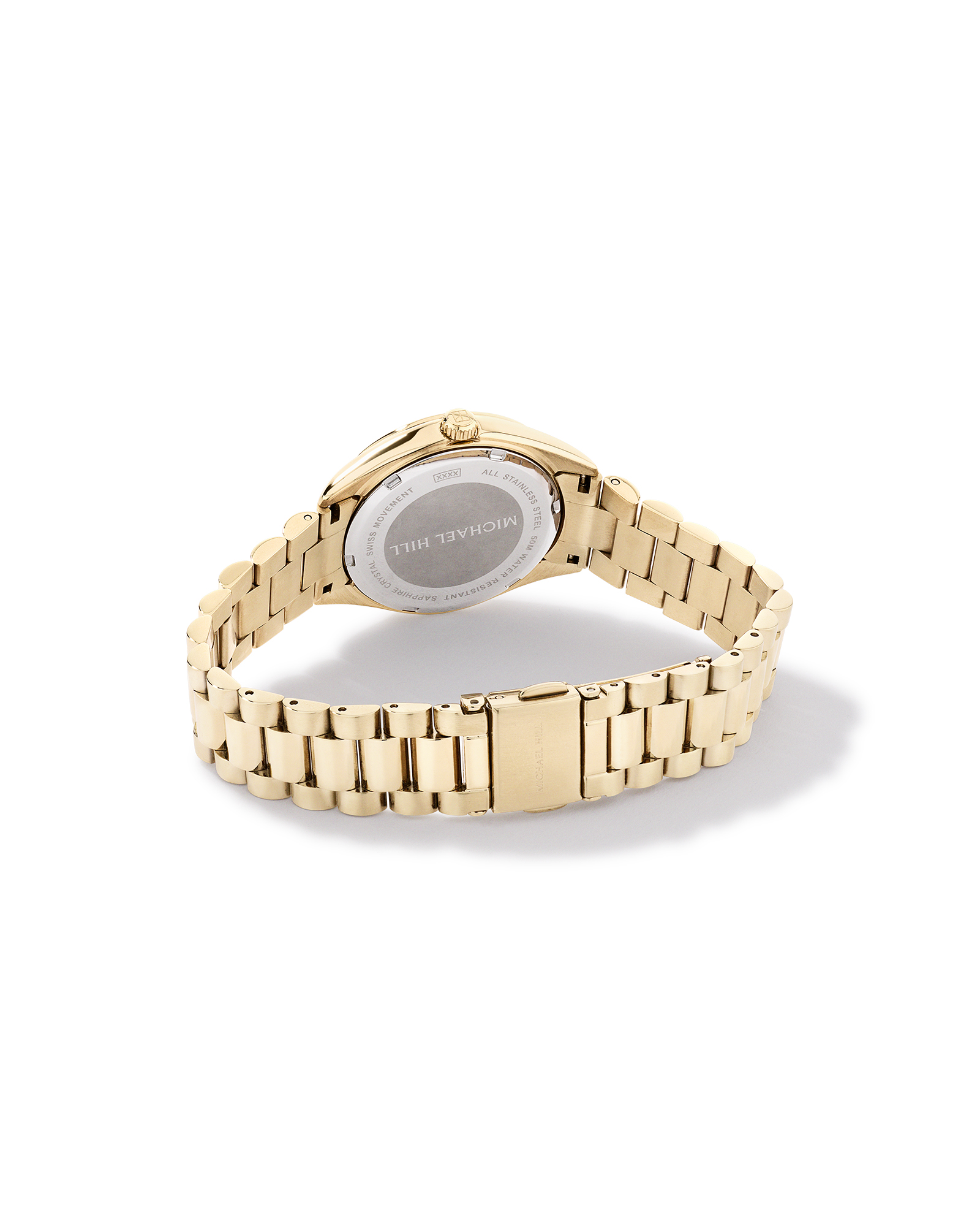 Women's Diamond Bezel Watch in Gold Tone Stainless Steel