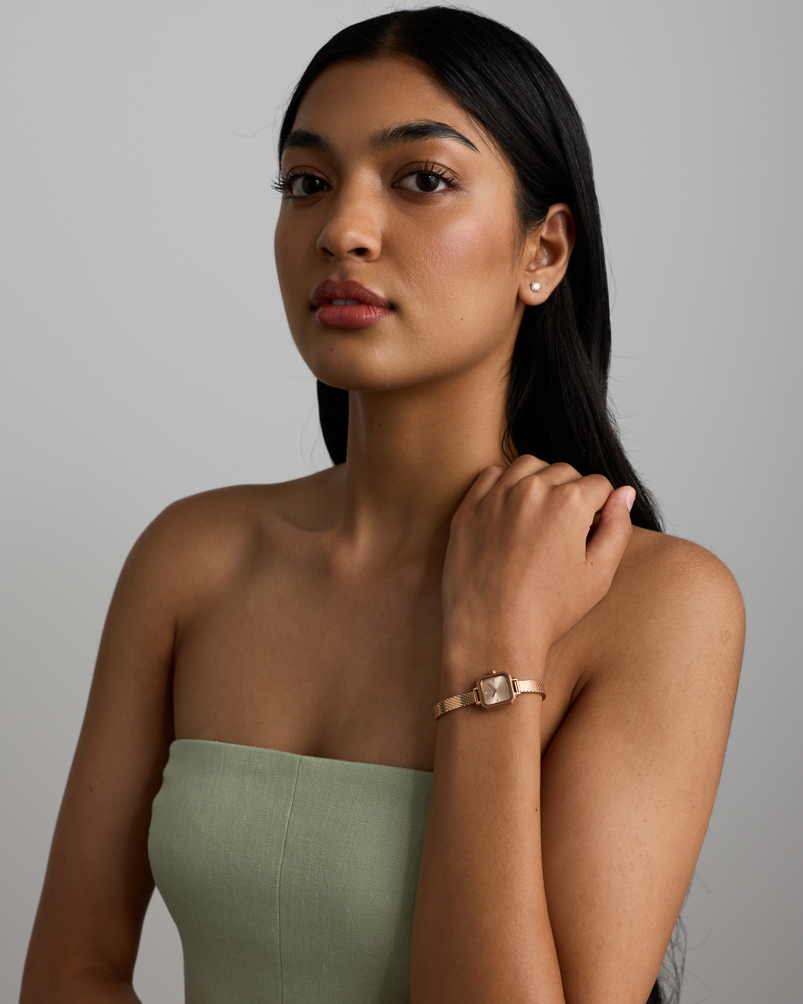 Women's 17mm Petite Watch in Rose-Toned Stainless Steel