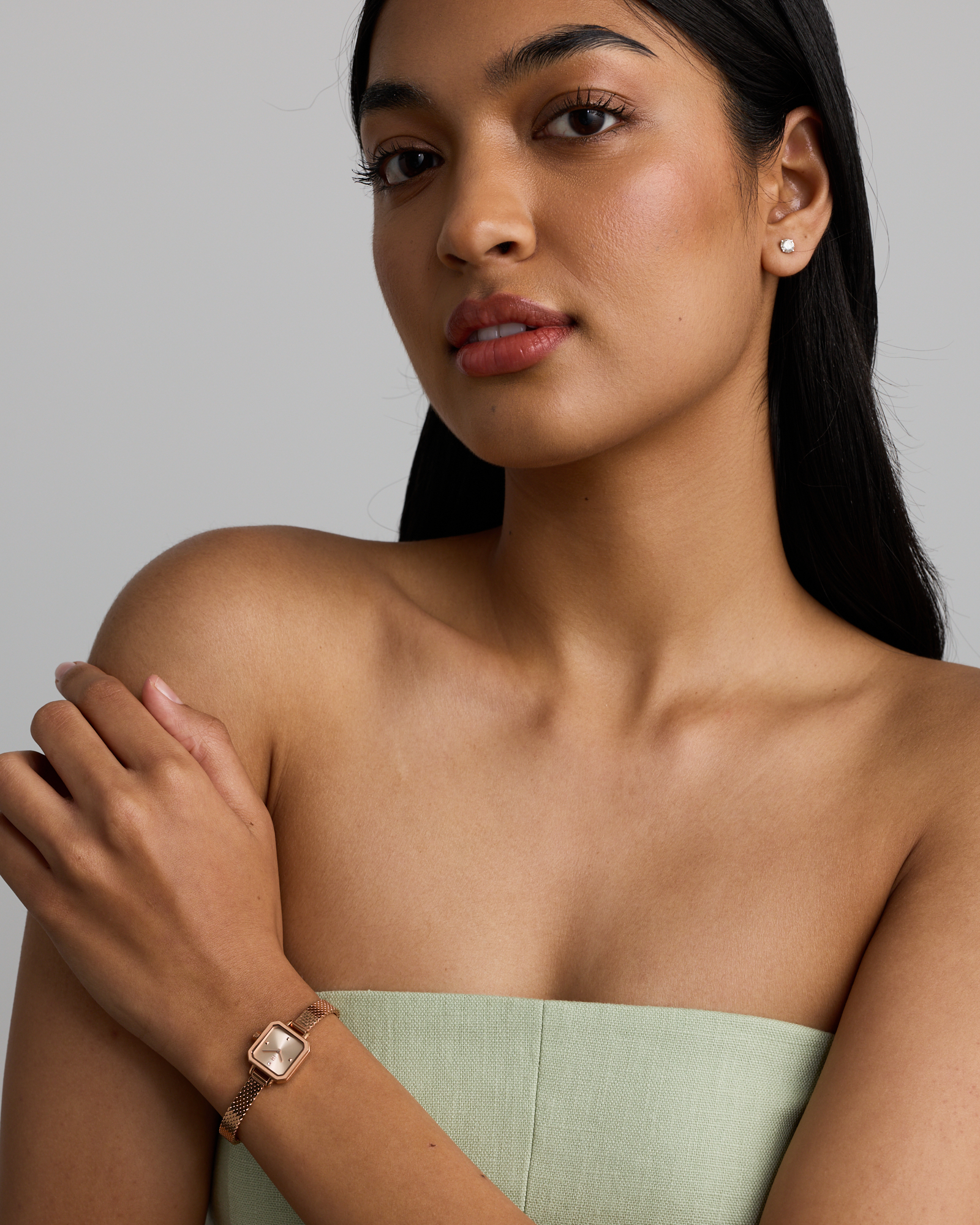 Women's 17mm Petite Watch in Rose-Toned Stainless Steel