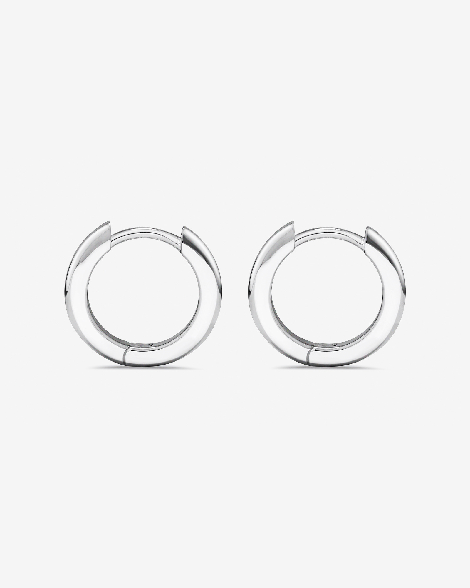 14mm Huggie Earrings in Sterling Silver
