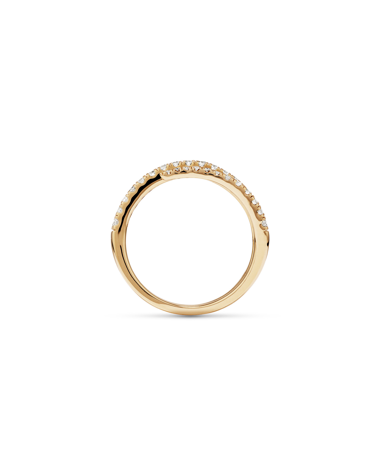 Spiral Ring with .50 carat TW of diamonds in 10kt yellow gold