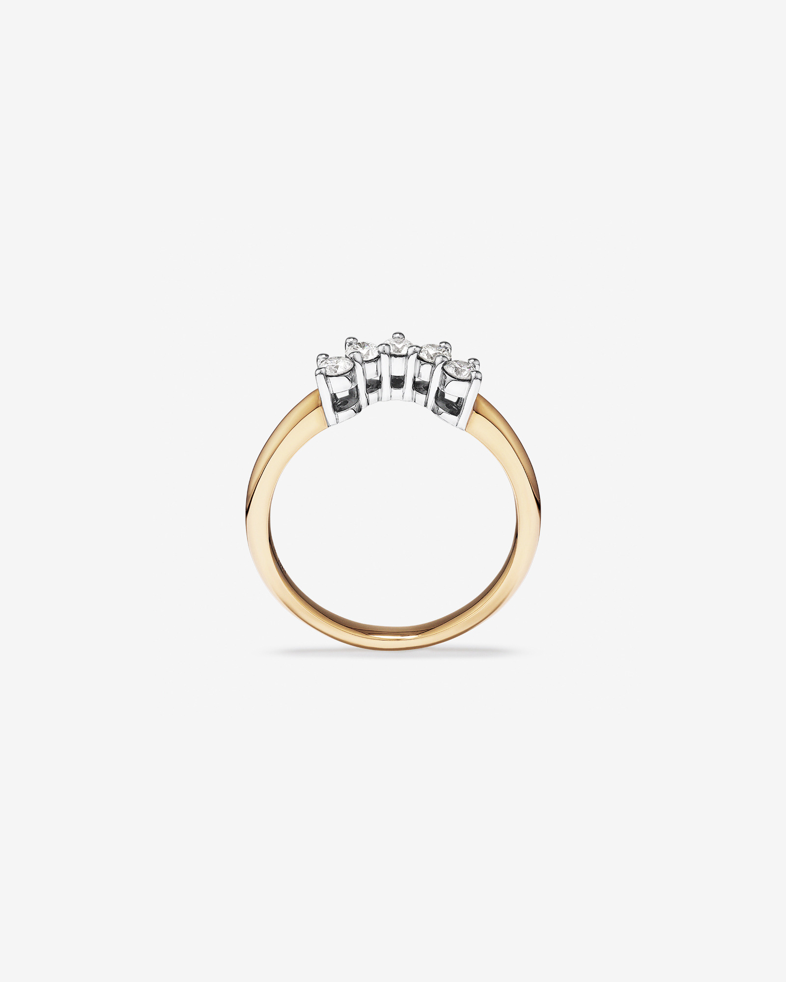 Wedding Ring with 0.25 Carat TW of Diamonds in 14kt Yellow & White Gold