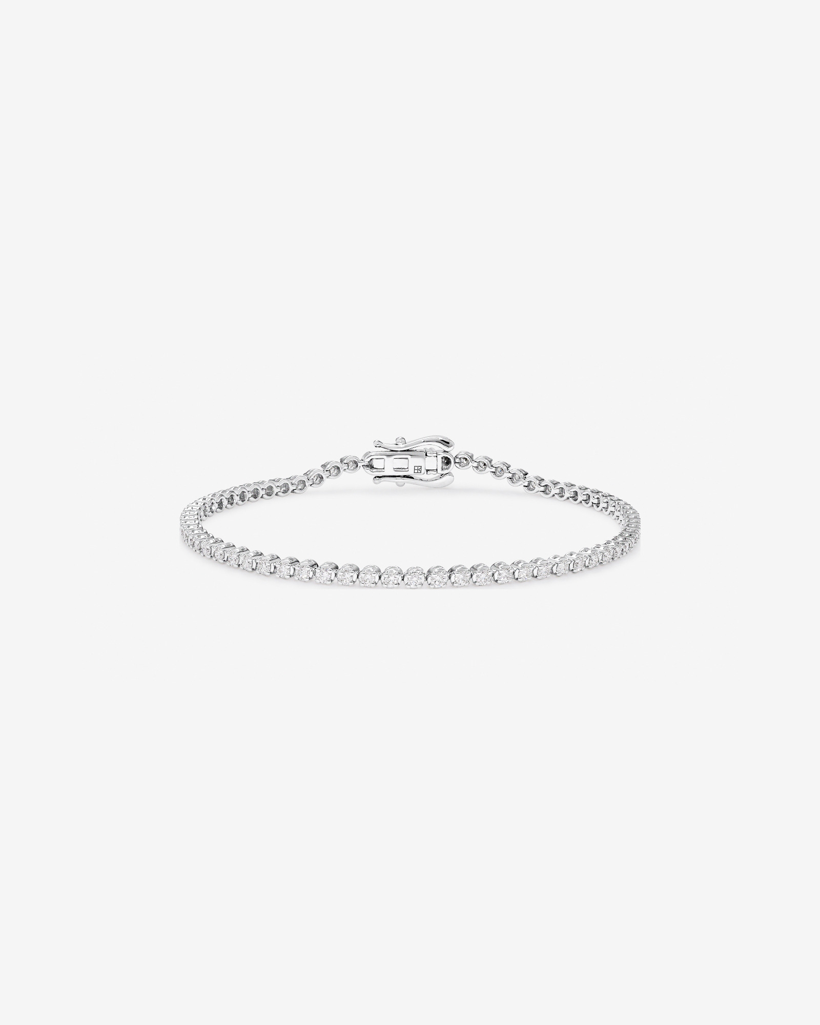 Carat TW Laboratory-Grown Diamond Tennis Bracelet in Sterling Silver