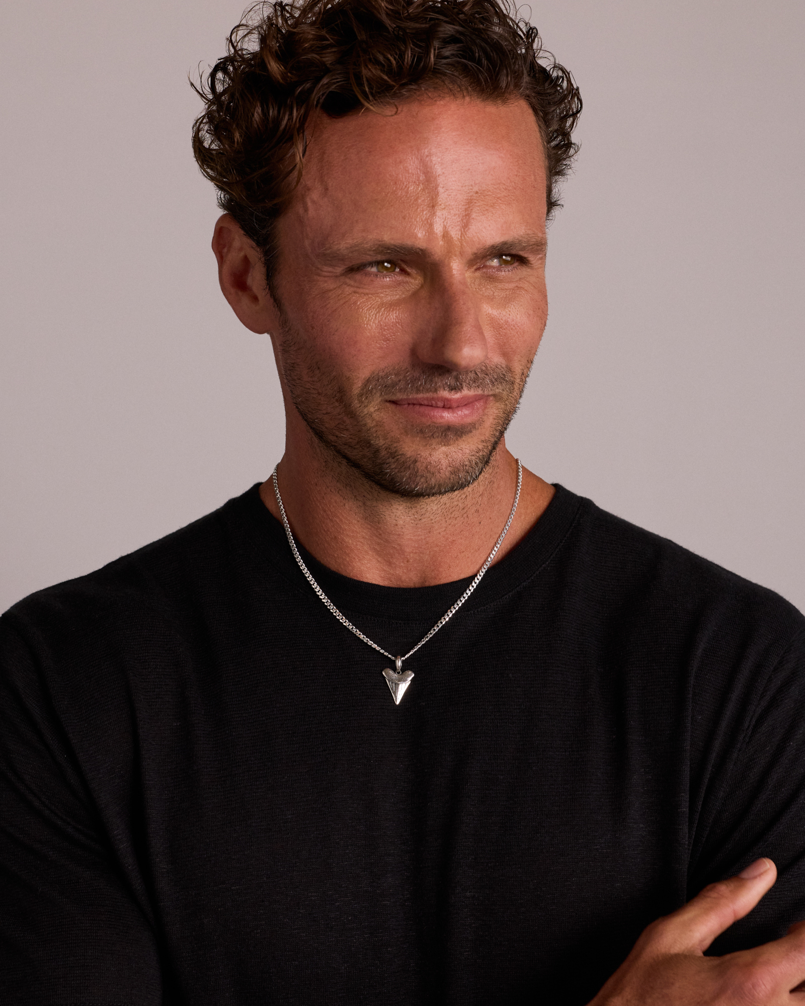 Shark Tooth Pendant in Sterling Silver