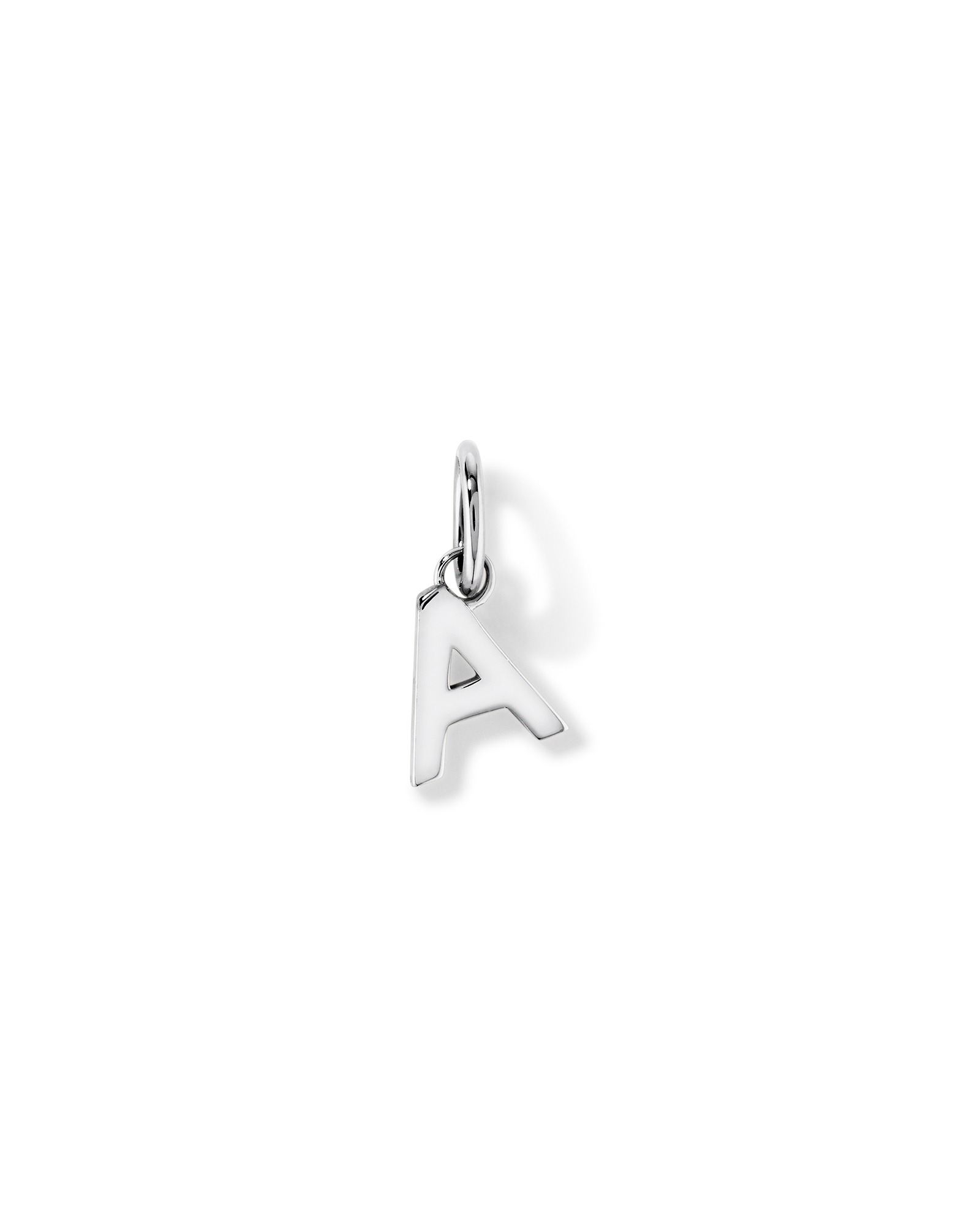 Pendentif initiale lettre A en argent sterling