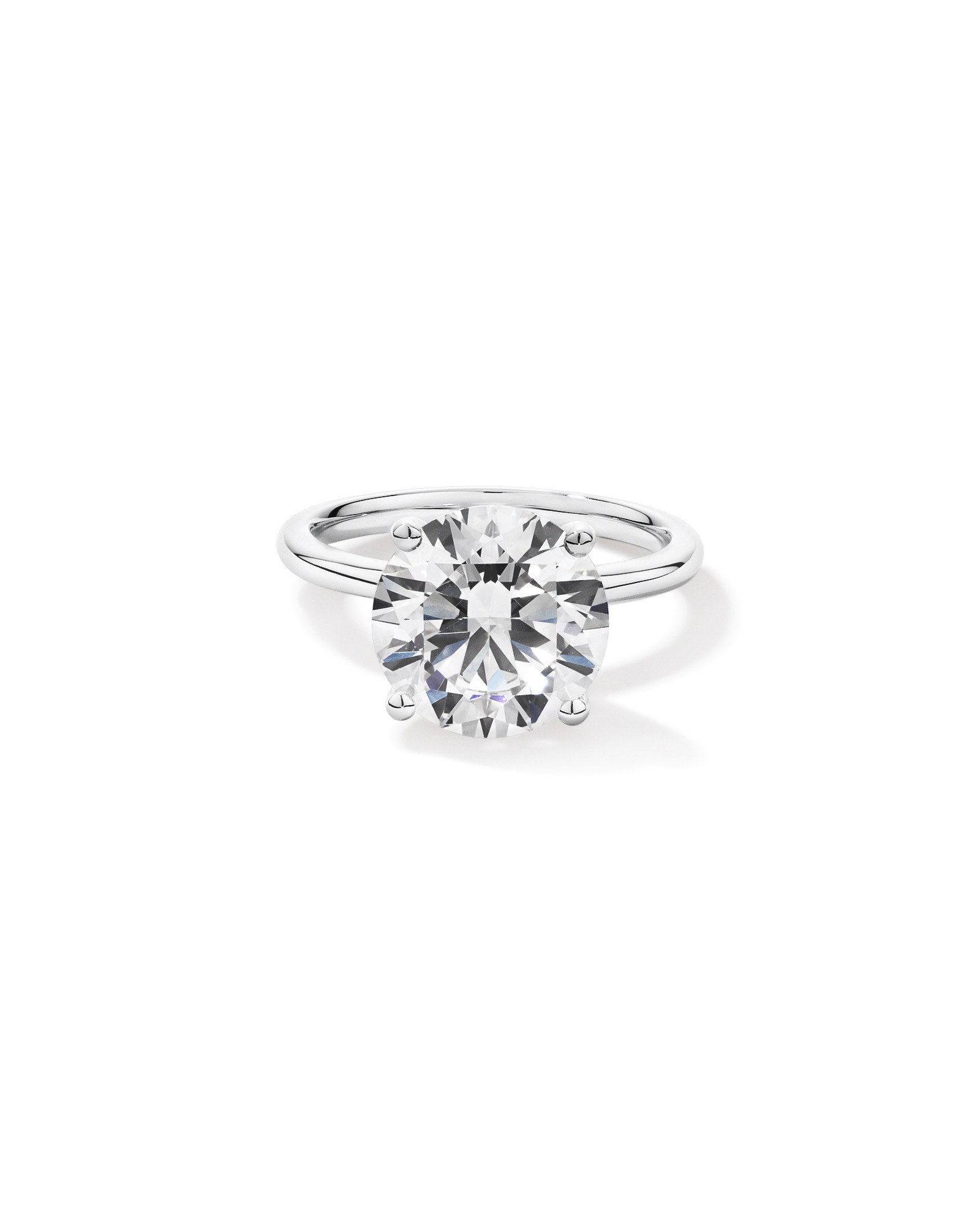Carat TW Round Brilliant Laboratory-Grown Diamond Solitaire Engagement Ring Platinum
