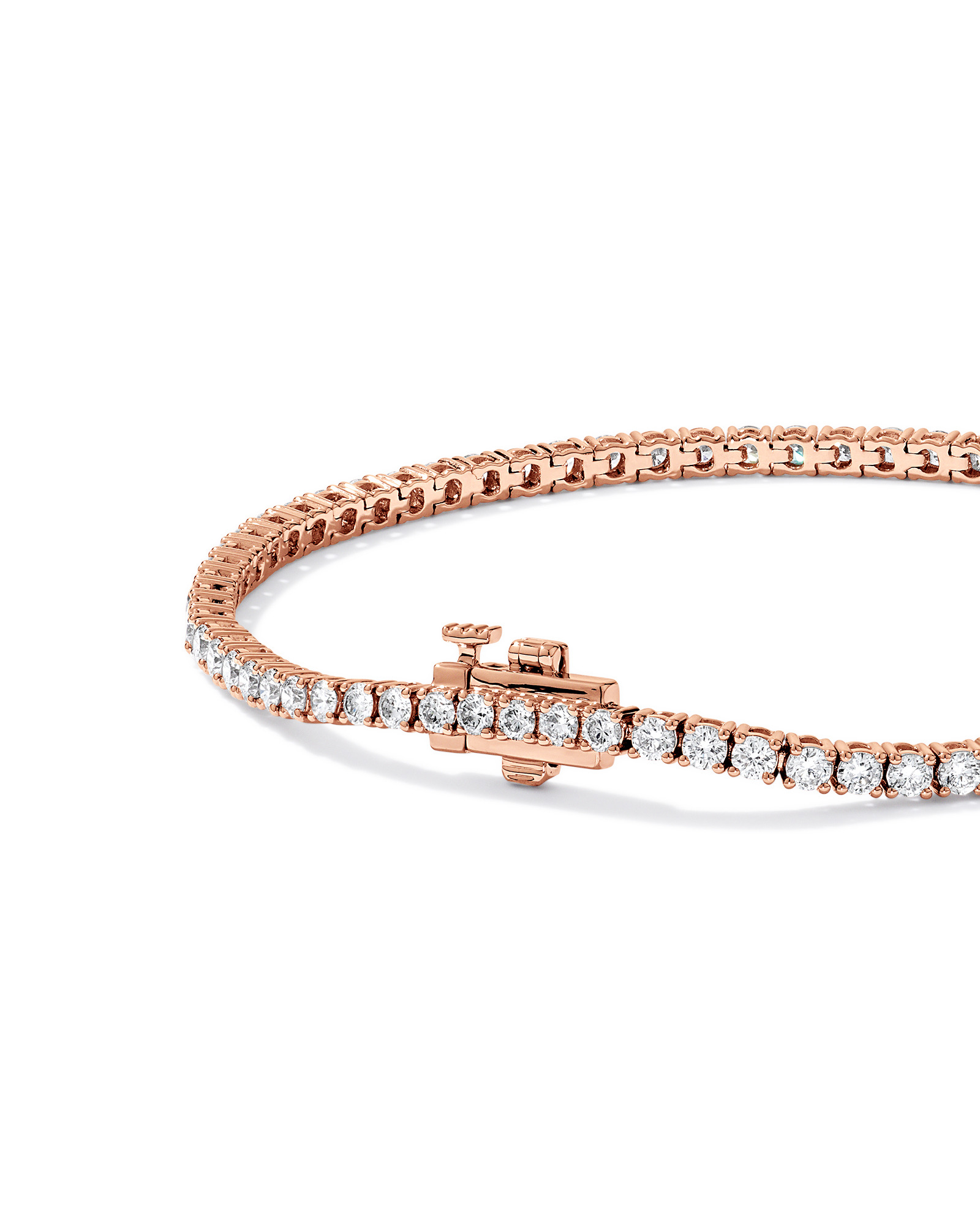 Carat TW Laboratory-Grown Diamond Tennis Bracelet in 10kt Rose Gold
