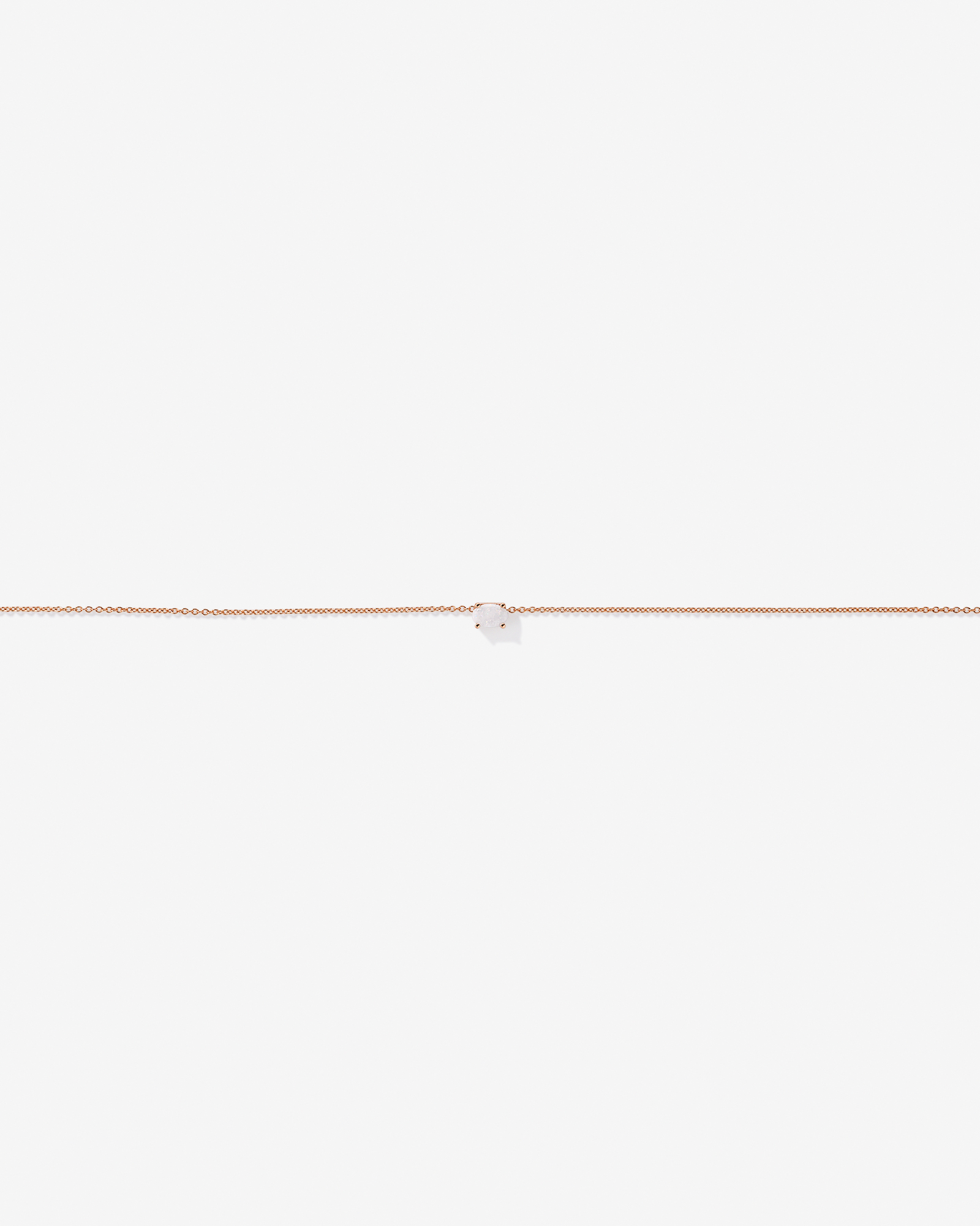 Australian Opal East-West Necklace in 10kt Rose Gold