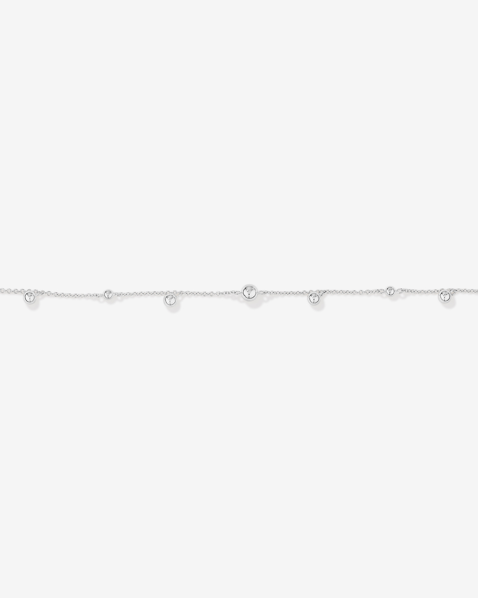 Bracelet avec Stations de Perles de 20cm (8") en Argent Sterling