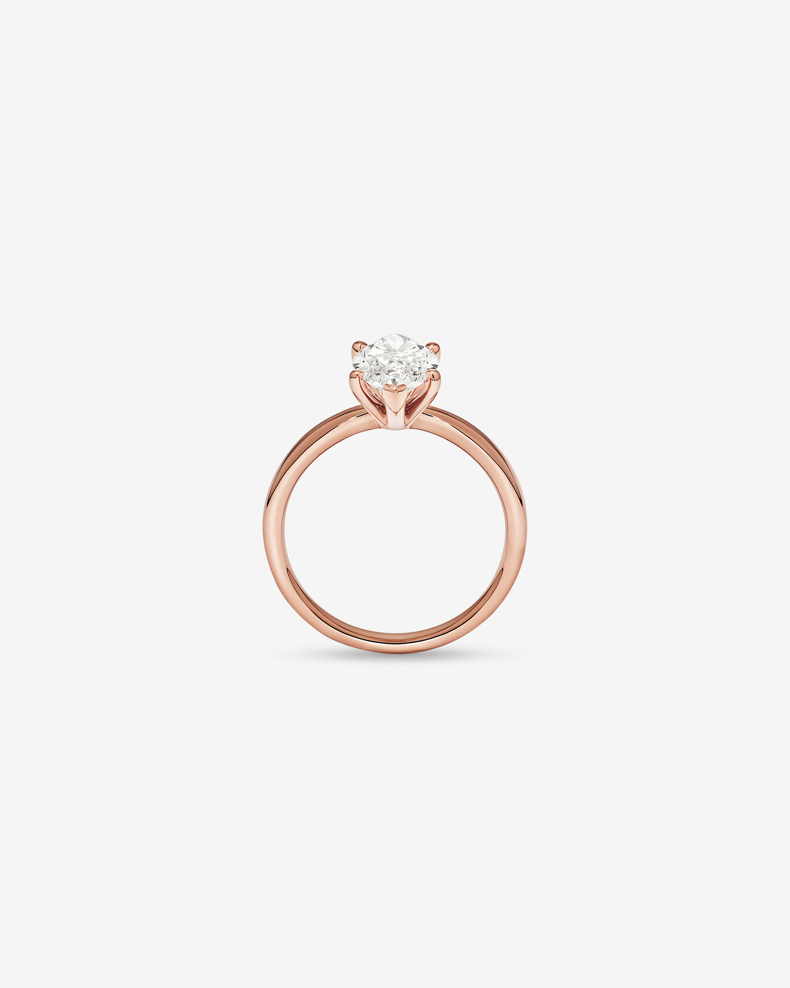 2.00 Carat TW Laboratory-Grown Diamond Marquise Solitaire Ring 14kt Rose Gold