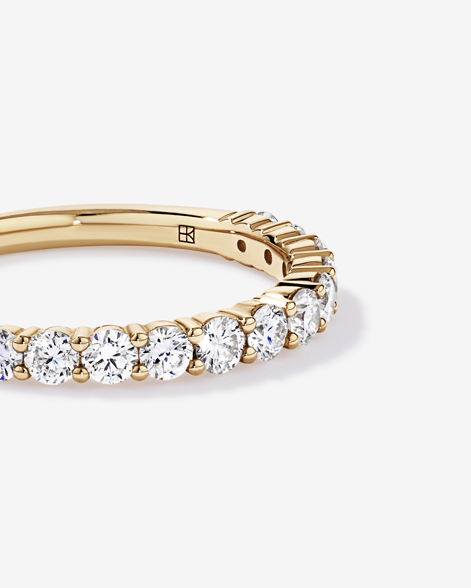 0.75 Carat TW Laboratory-Grown Diamond Wedding Band 10kt Yellow Gold