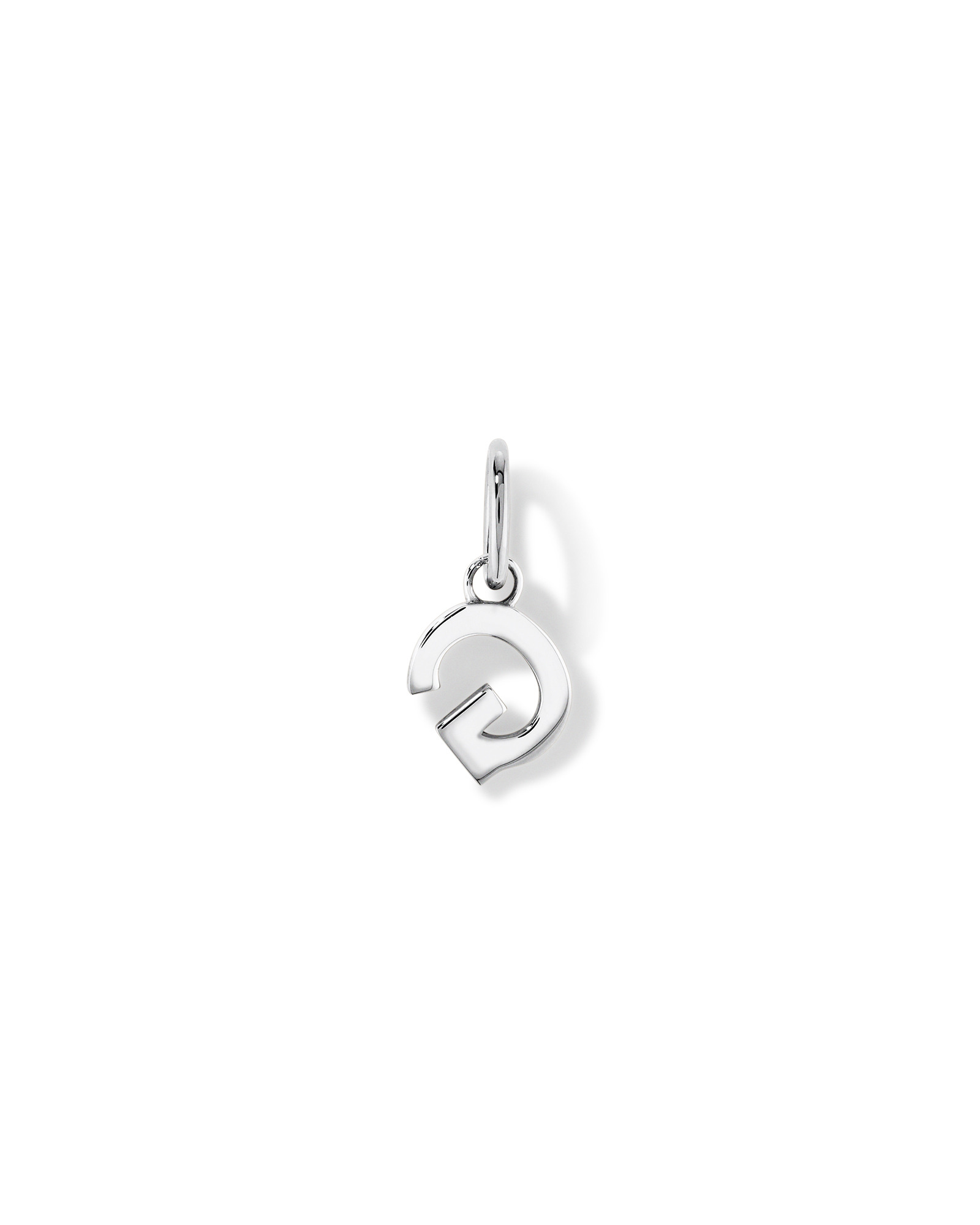 Pendentif initiale lettre en argent sterling