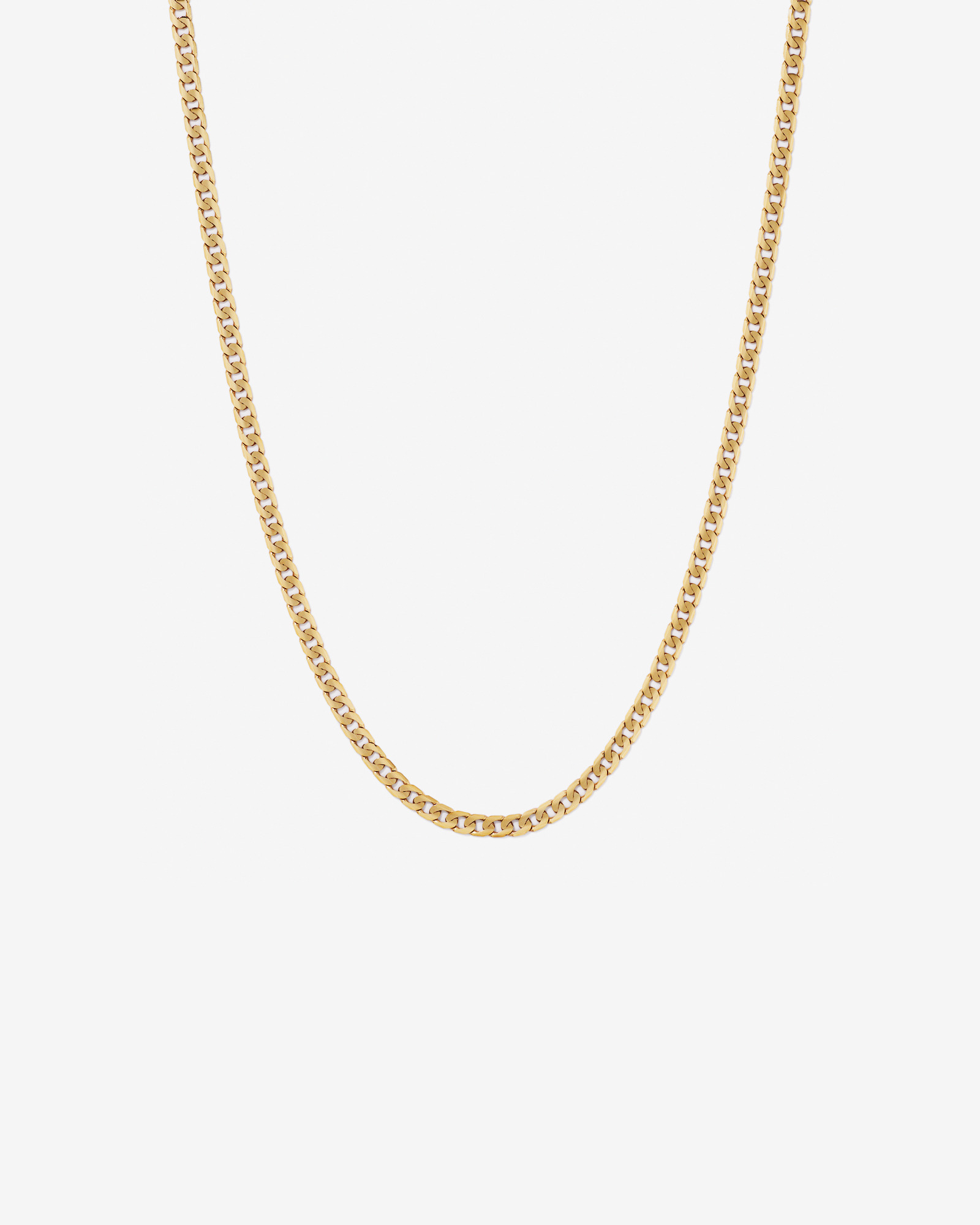 50cm (22") 6mm-6.5mm Width Curb Chain in 10kt Yellow Gold