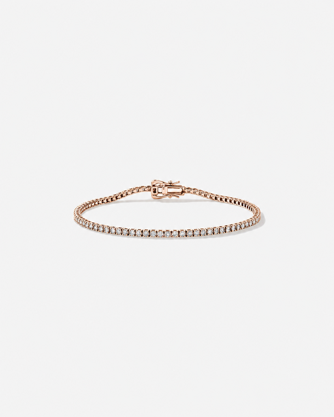 1.64 Carat TW Diamond Tennis Bracelet in 10kt Rose Gold