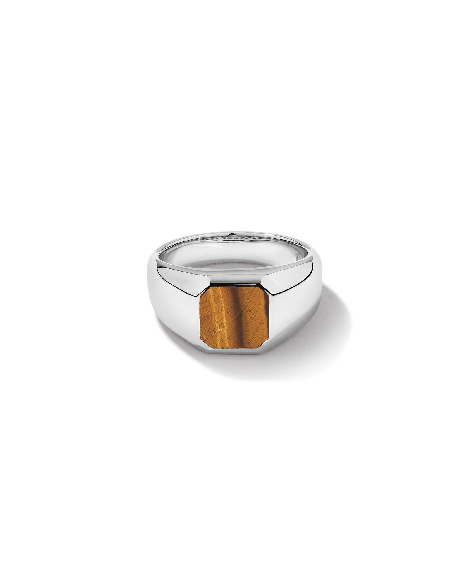 Tiger’s Eye Square Ring in Sterling Silver