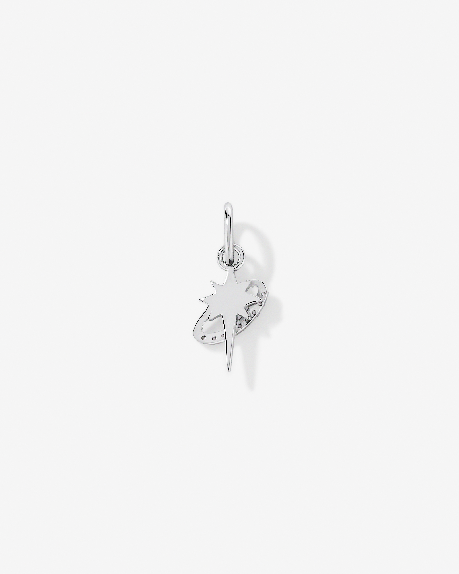 Star Motif Pendant with Cubic Zirconia in Sterling Silver