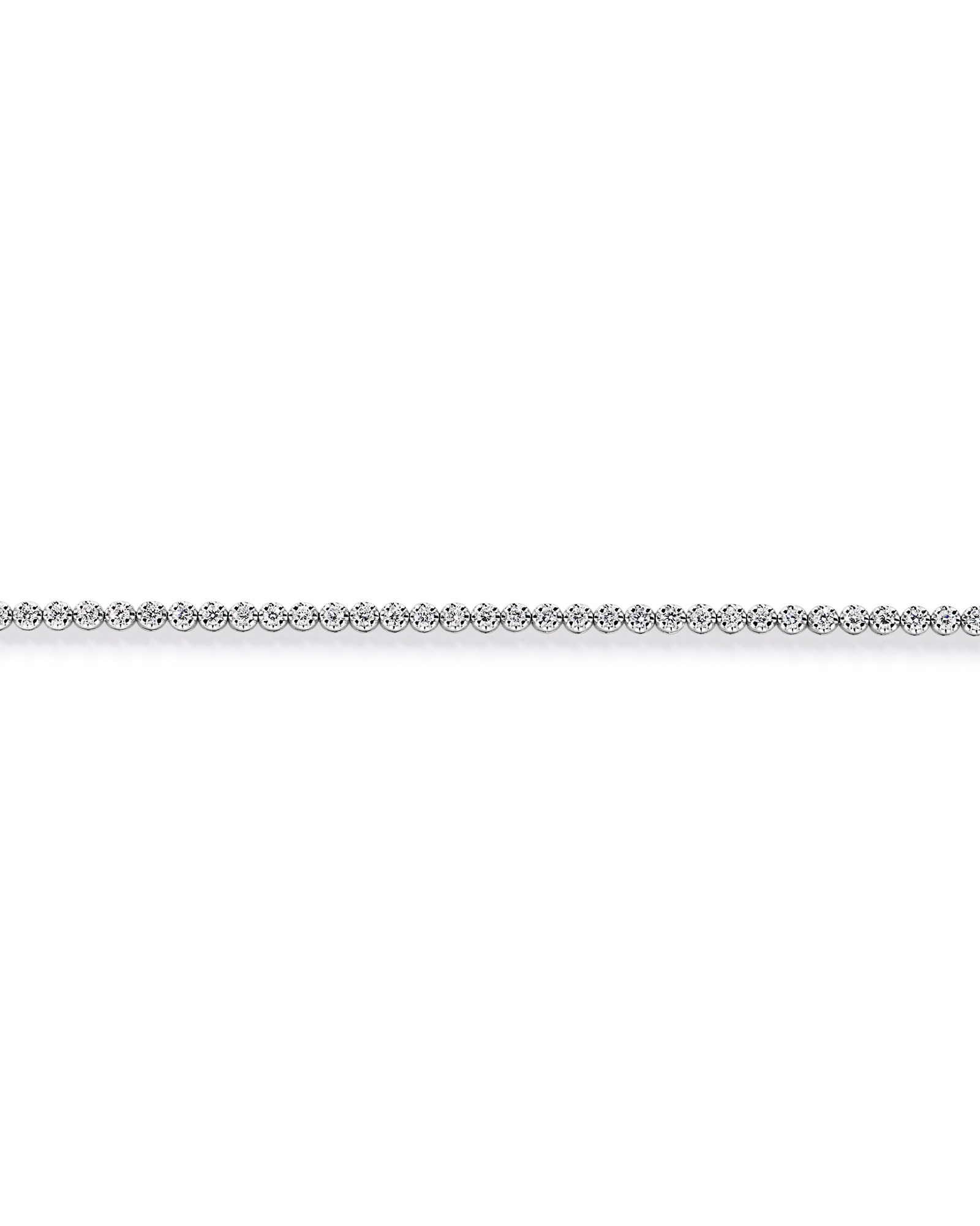 1.00 Carat TW Laboratory-Grown Diamond Tennis Bracelet set in 10kt White Gold