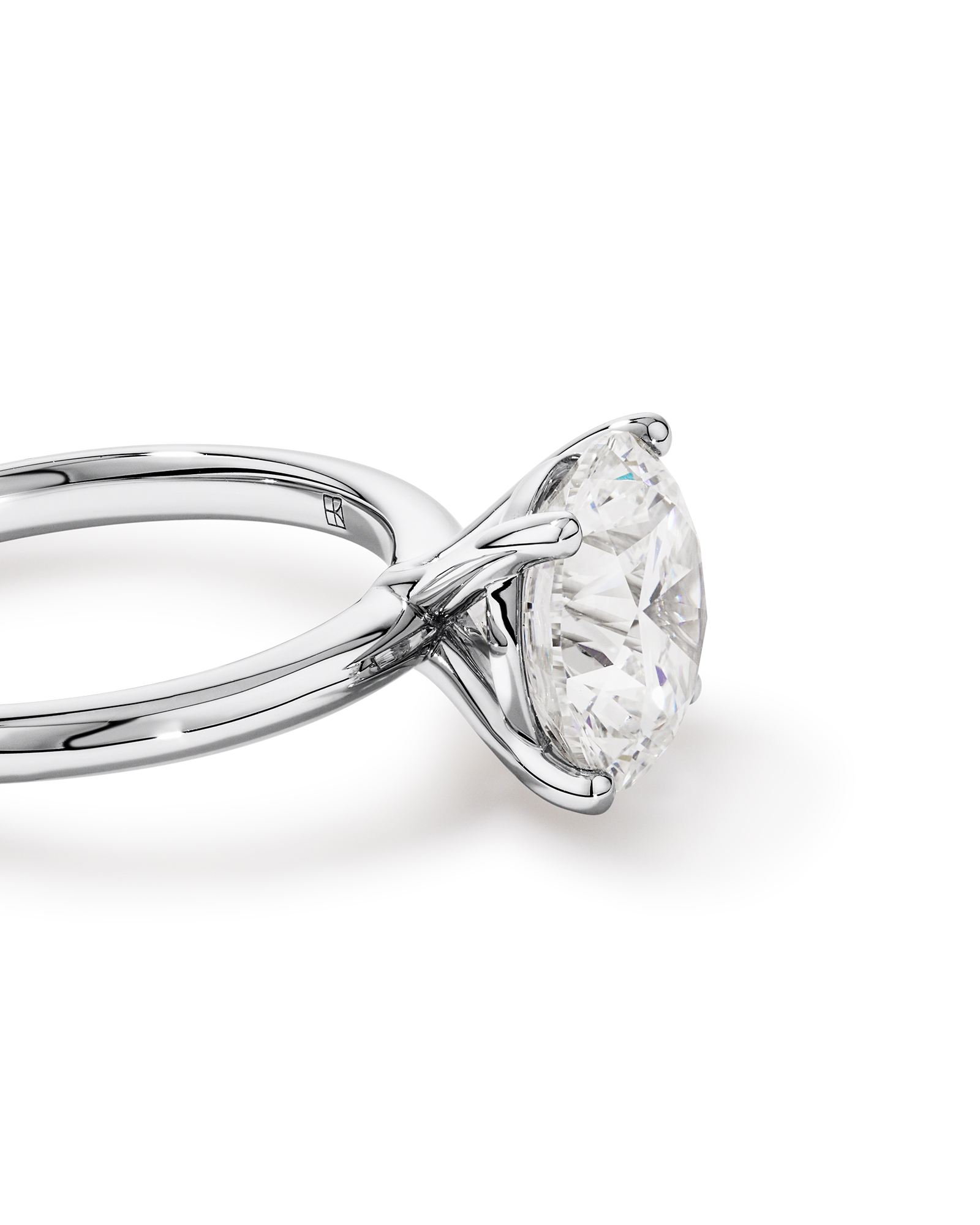 3.00 Carat TW Round Brilliant Laboratory-Grown Diamond Solitaire Engagement Ring in Platinum
