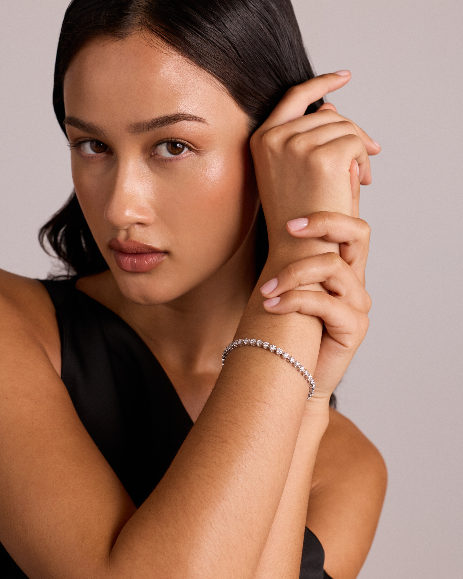 4.00 Carat TW of Laboratory-Grown Diamond Tennis Bracelet in 10kt Gold