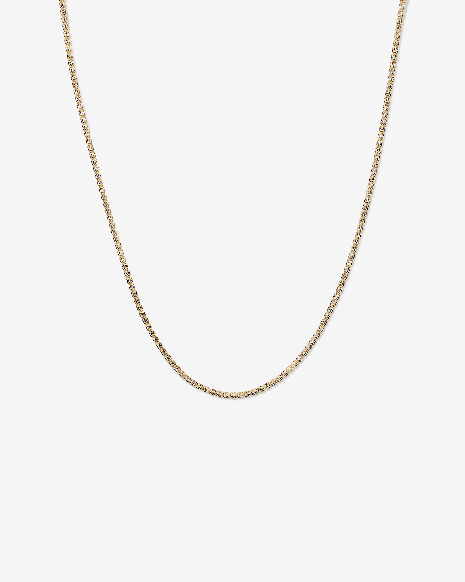 50cm (20") 2.6mm Two-Tone Bead Chain in 10kt Yellow Gold