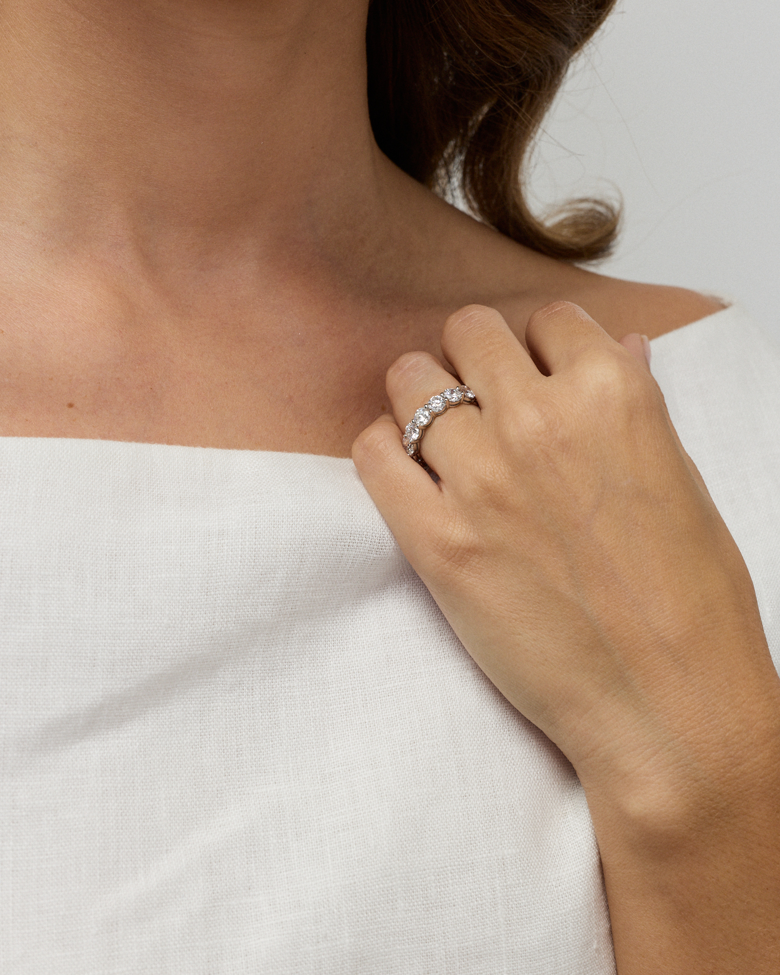 2.74TW Round Brilliant Laboratory-Grown Diamond Wedding Ring 14kt Gold