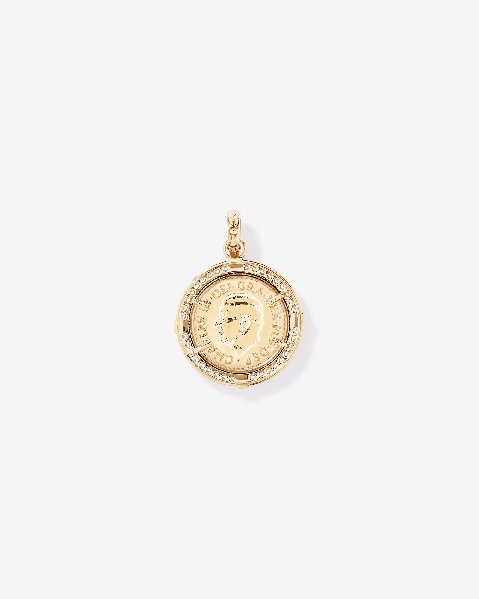 0.88TW Diamond Sovereign Pendant in 10kt Gold