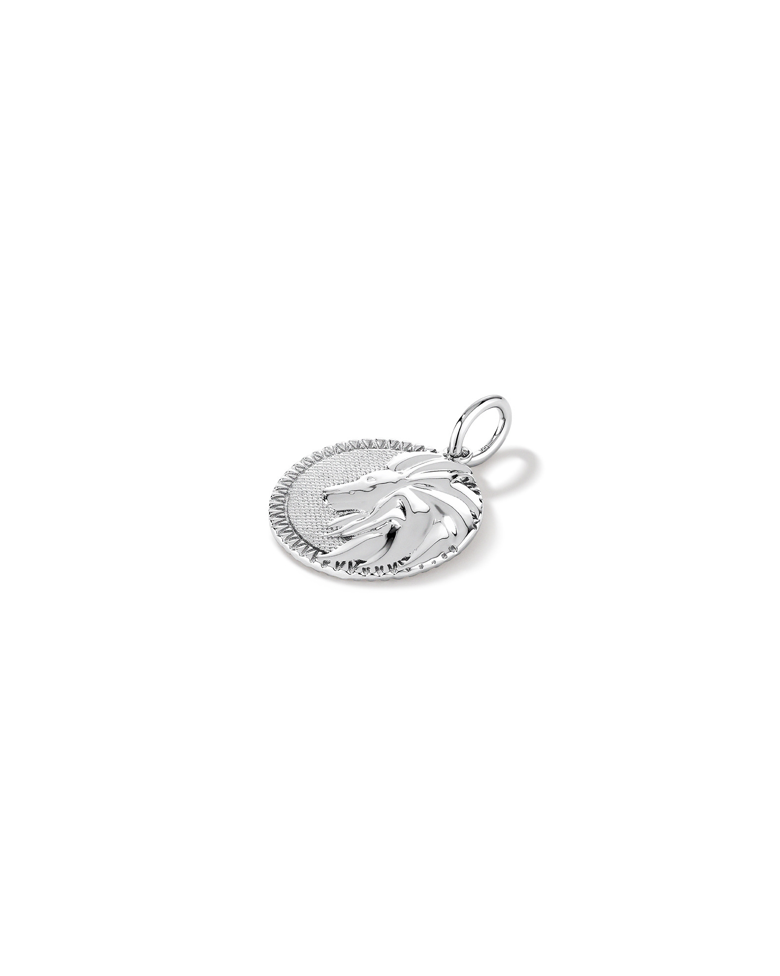 Diamond Accent Leo Zodiac Pendant in Sterling Silver
