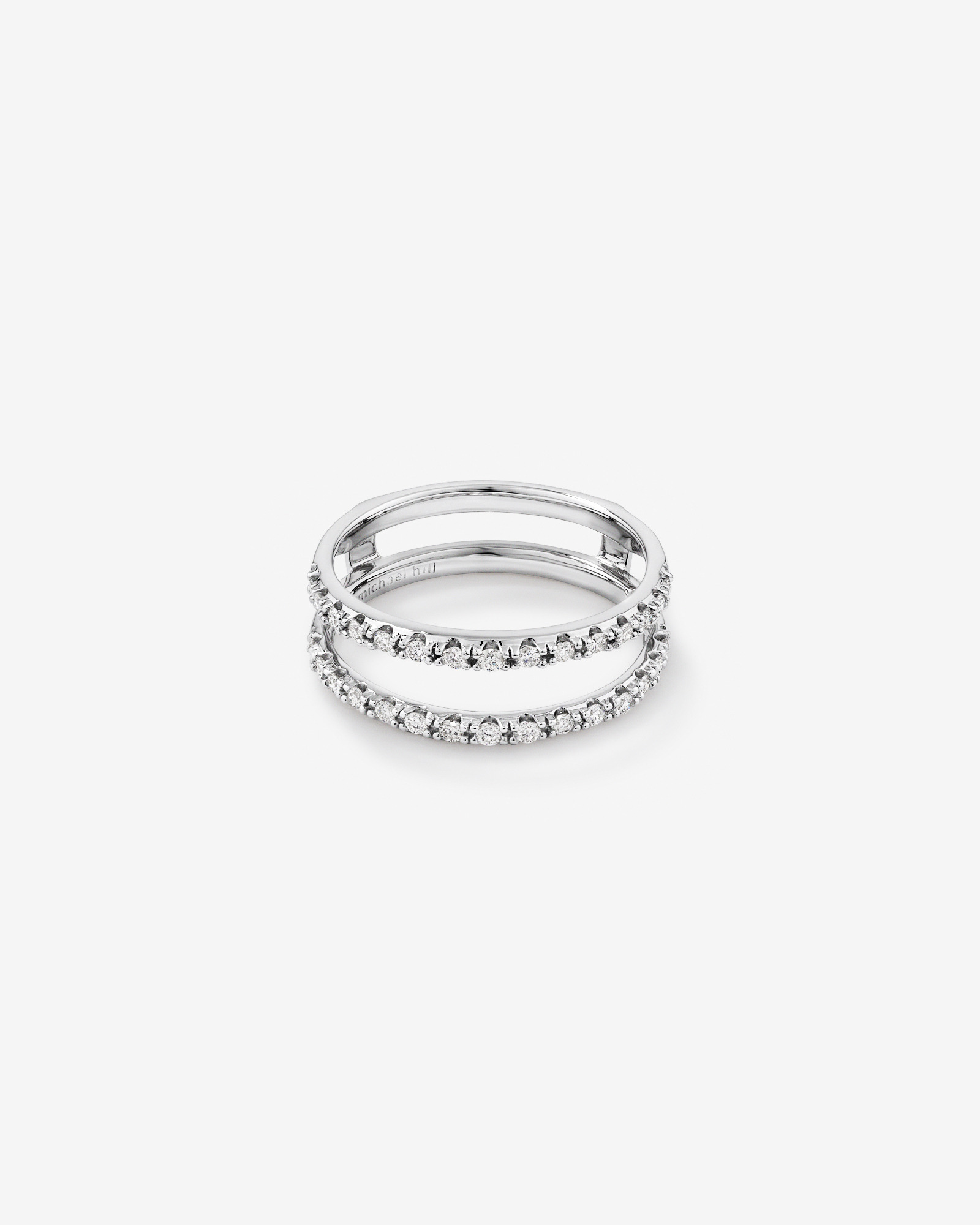 Enhancer Ring with 0.25 Carat TW of Diamonds in 14kt White Gold