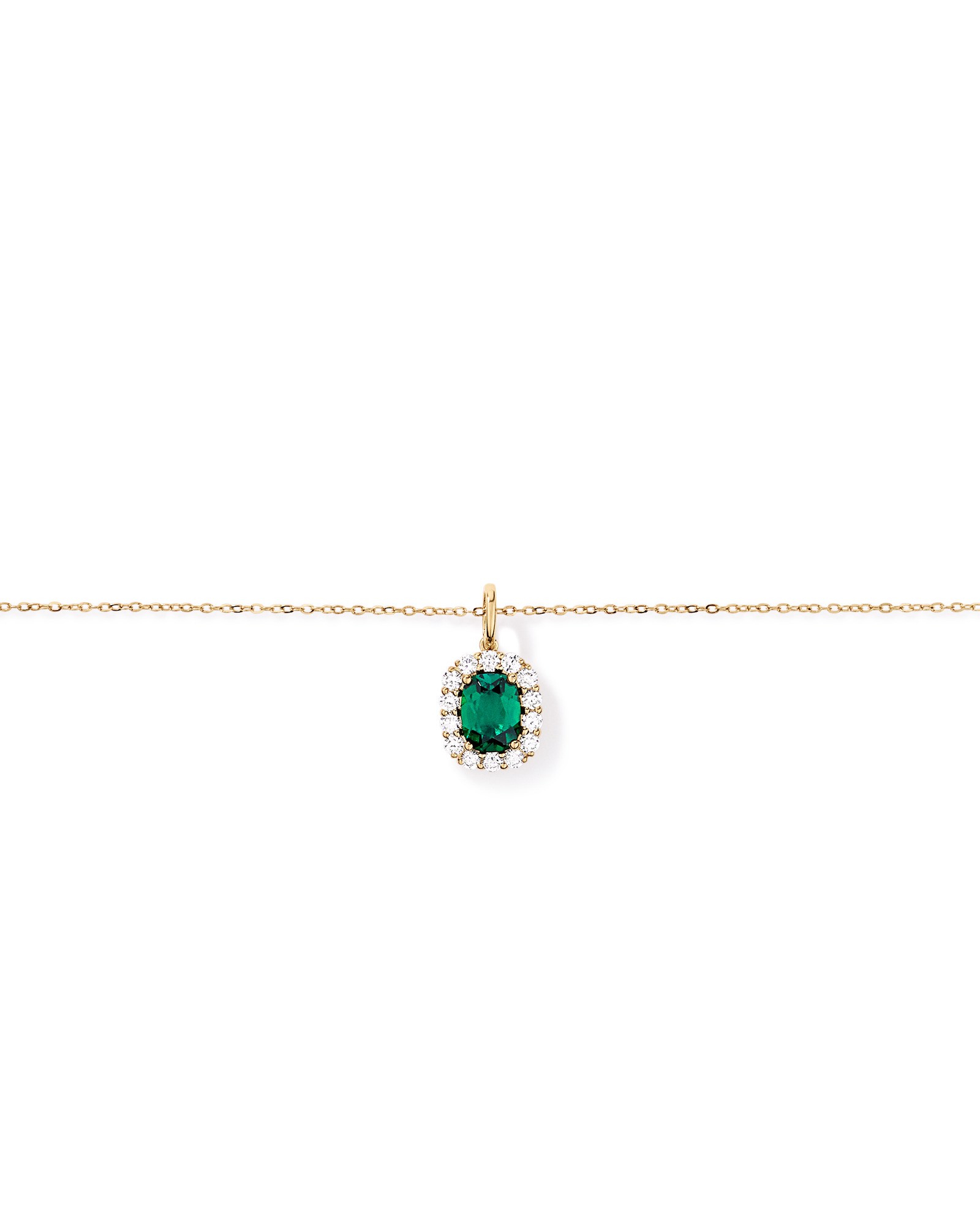 Création de la bague halo en diamant TW de 0,50 carat cultivée en laboratoire en or 10 carats