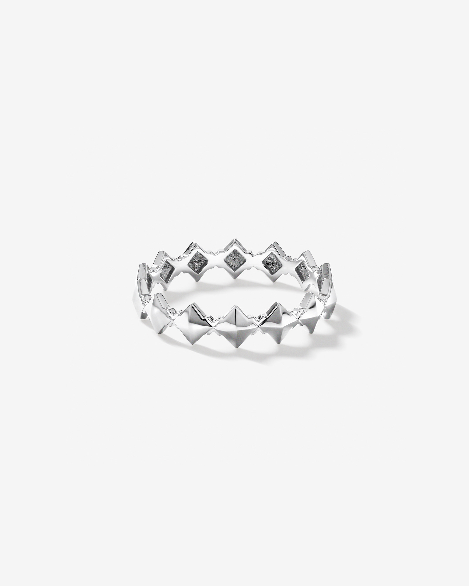Bague Signature Connect Pointue en Argent Sterling