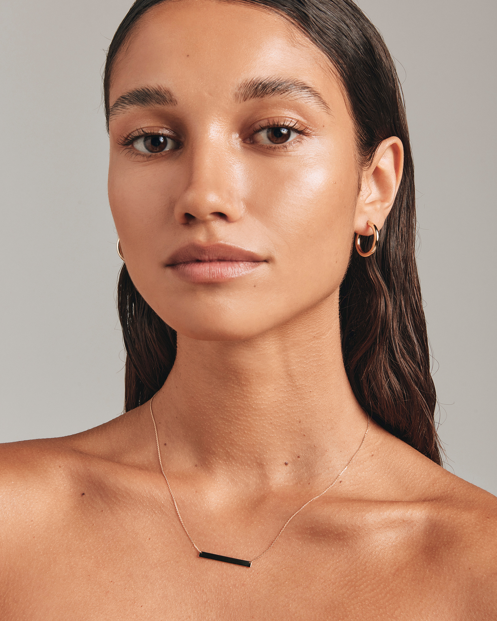 Anneaux en or jaune 10 K de 15 mm