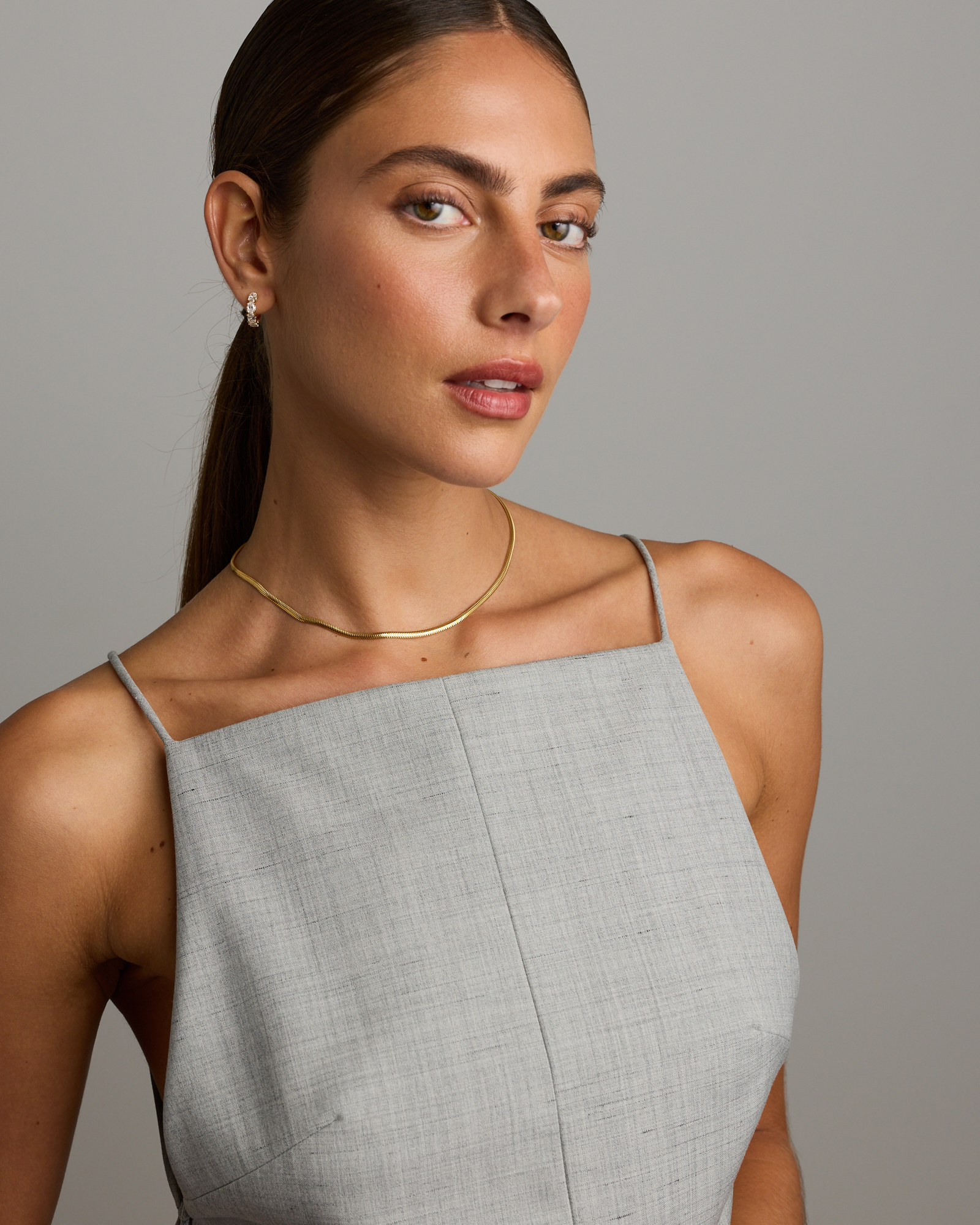 Fluid Chain Necklace in 18kt Gold Vermeil