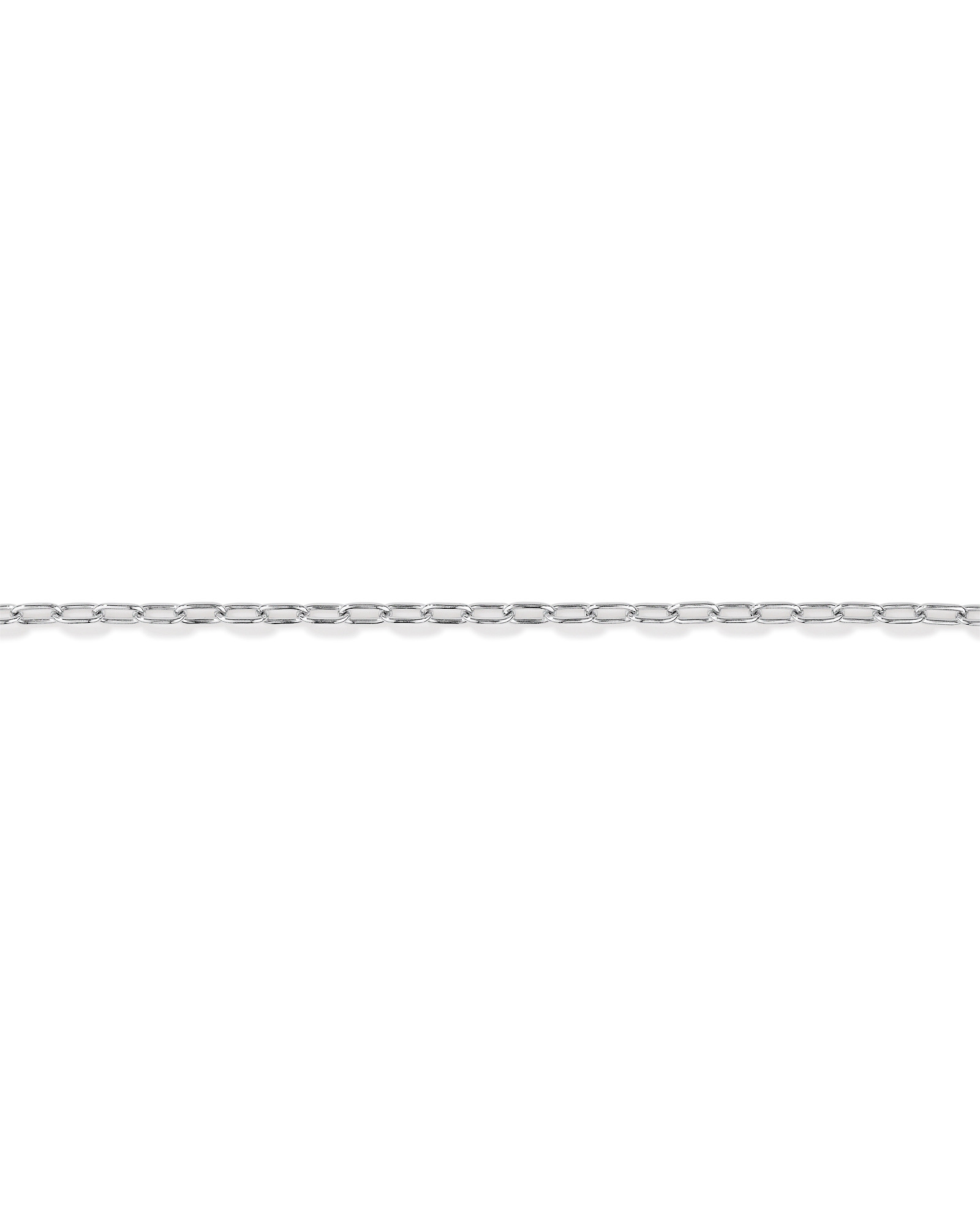 19cm (7.5") 4.7mm Width Round Paperclip Chain Bracelet in Sterling Silver