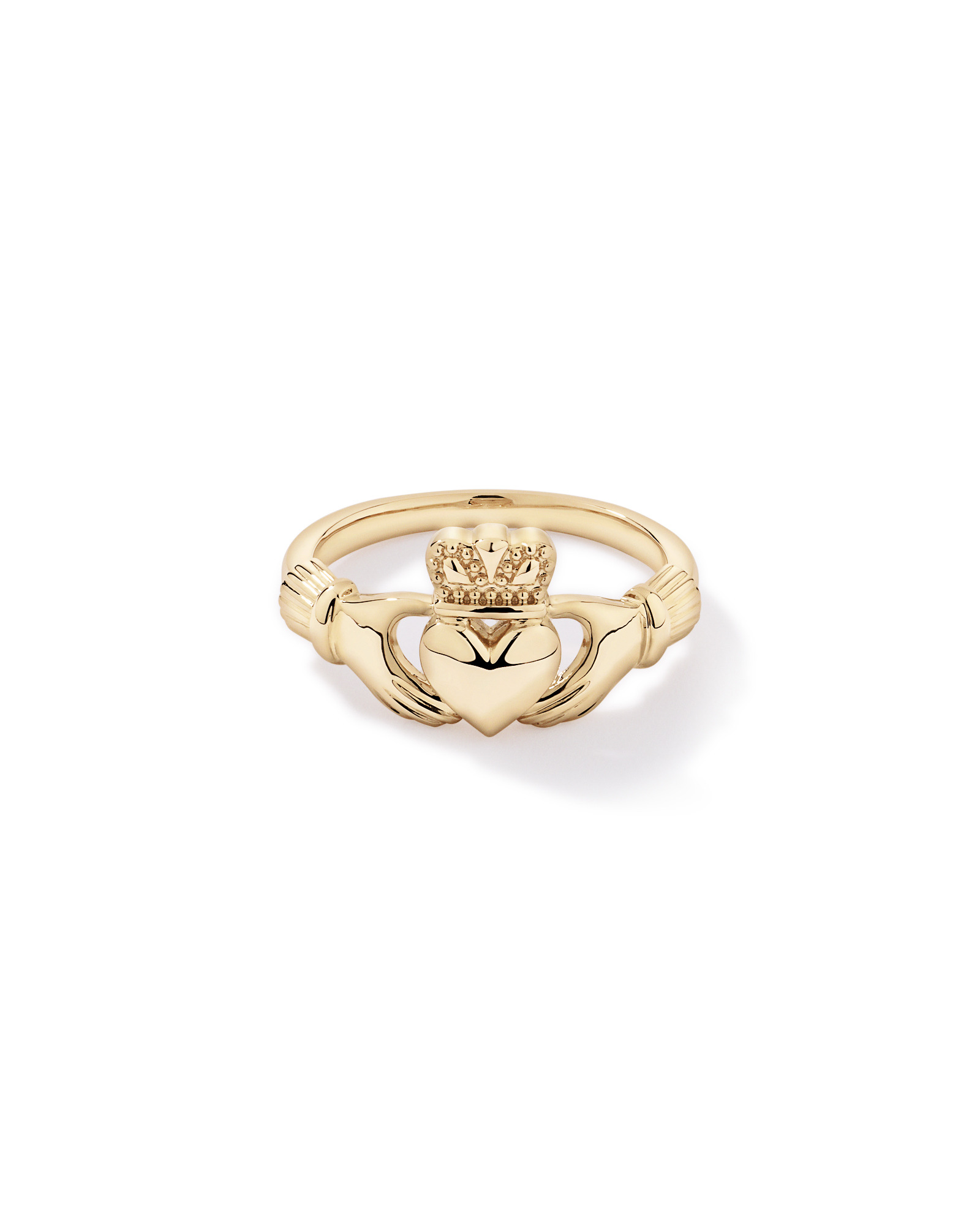 Anneau Claddagh en or jaune 10 carats