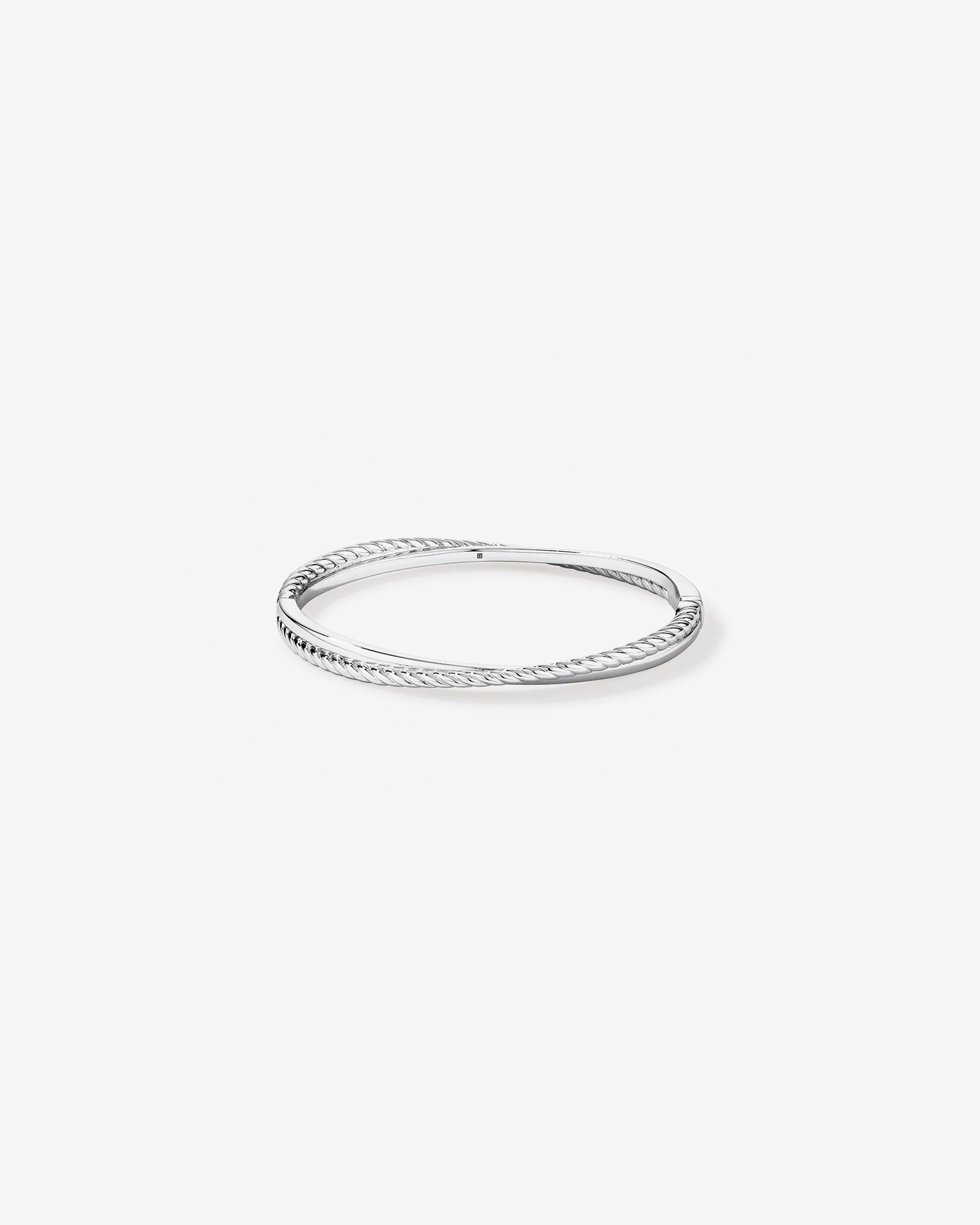 63mm Twist Bangle in Sterling Silver