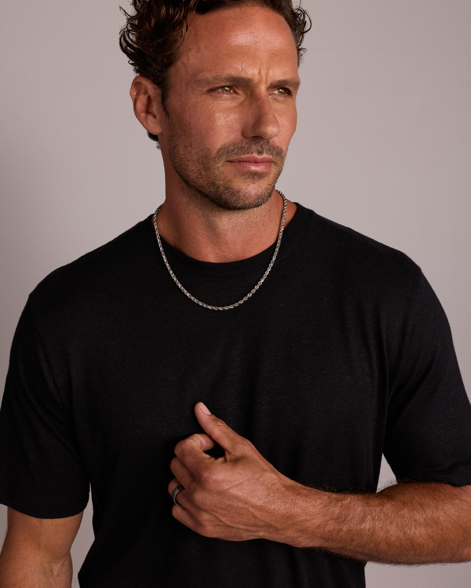 55cm (21.6") Rope Chain in Sterling Silver