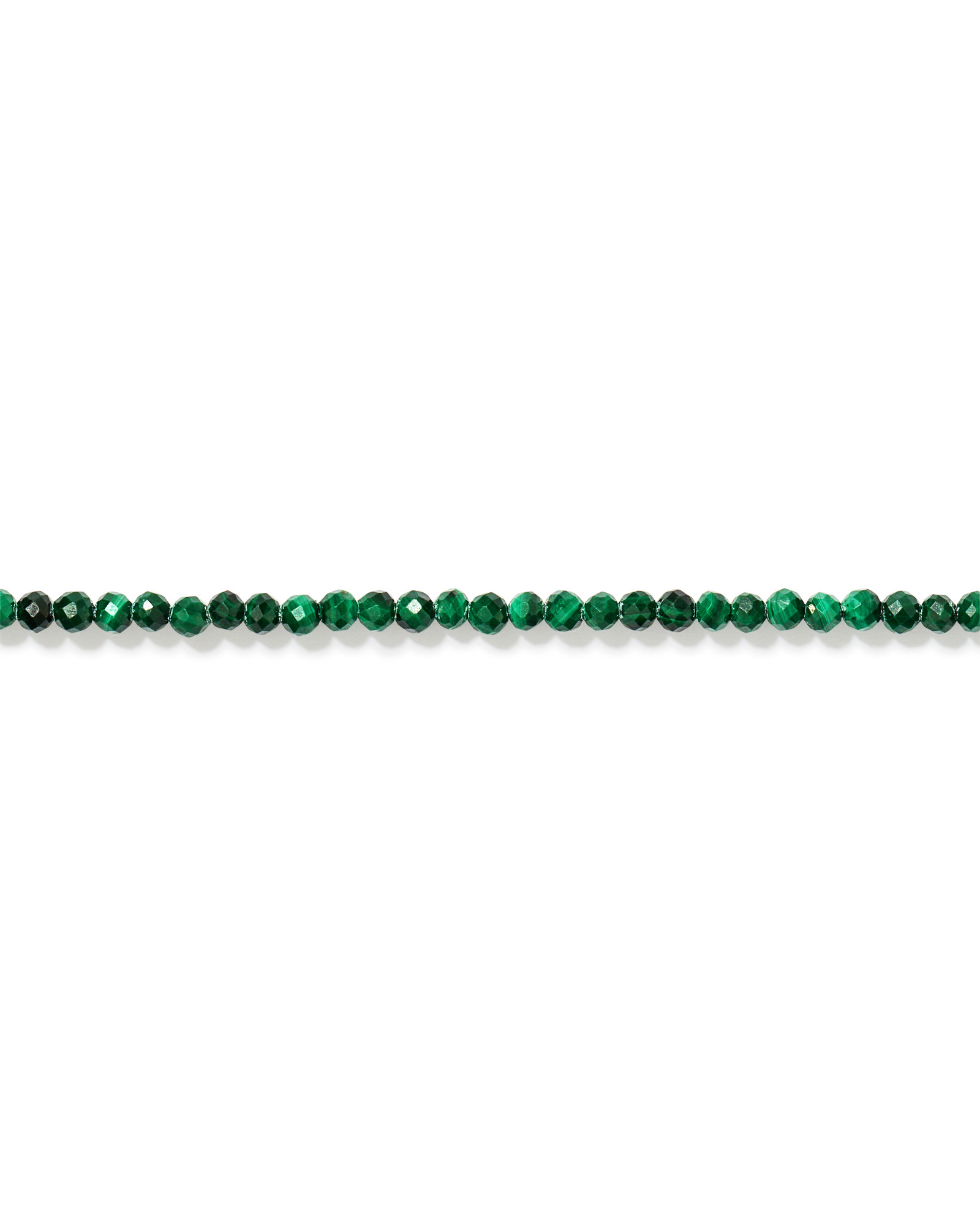 Malachite Bead Bracelet in 10kt Yellow Gold