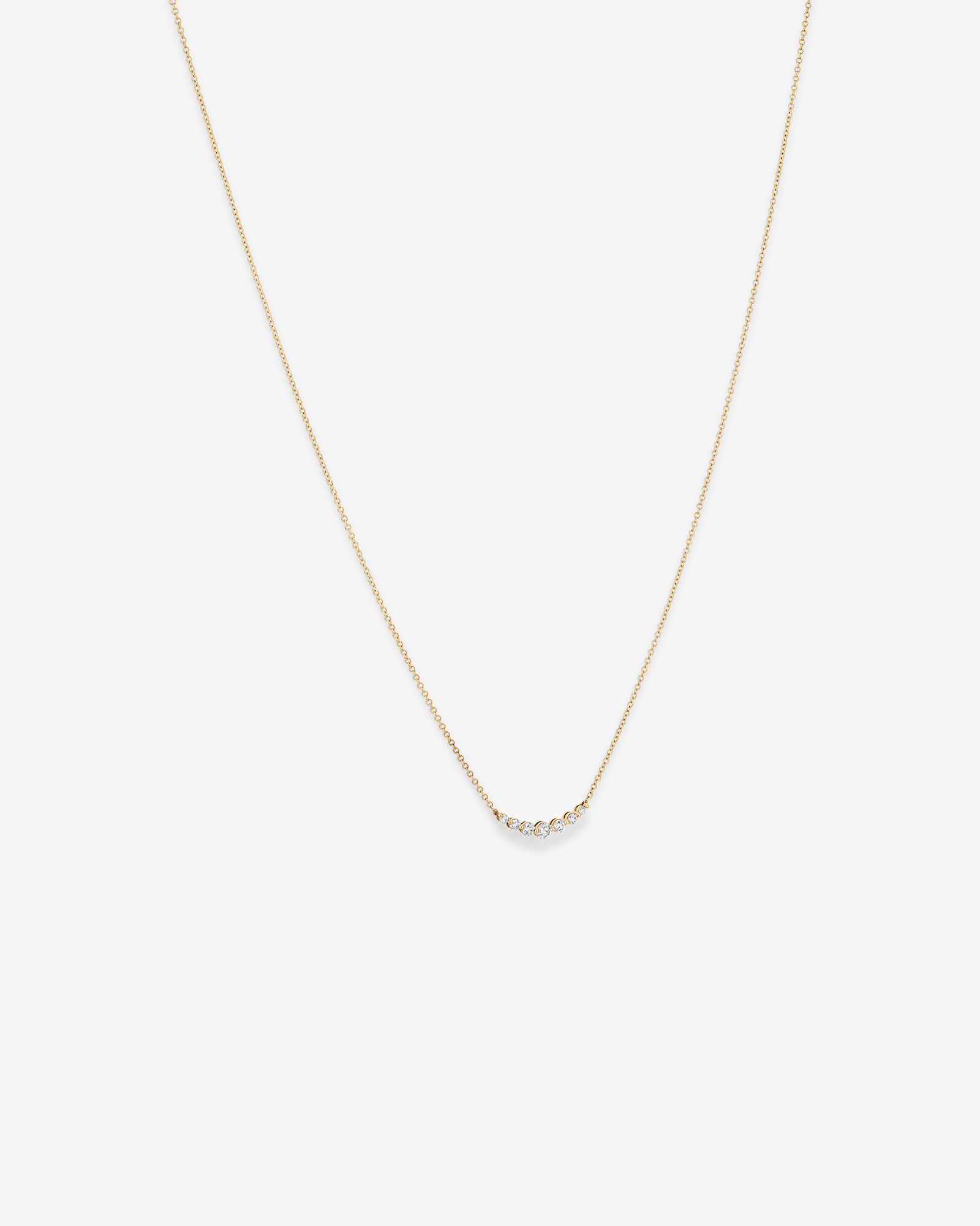 Necklace with 0.25 Carat TW of Diamonds in 18kt Yellow Gold