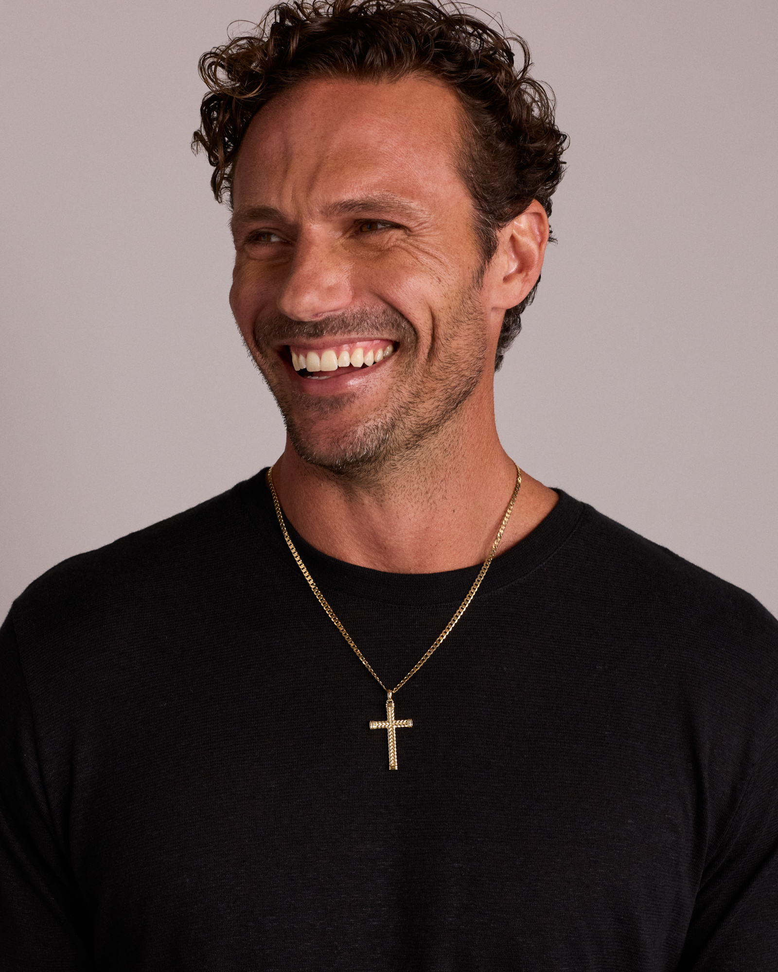 55cm (22") 3.75mm Width Solid Flat Bevelled Curb Chain in 10kt Yellow Gold