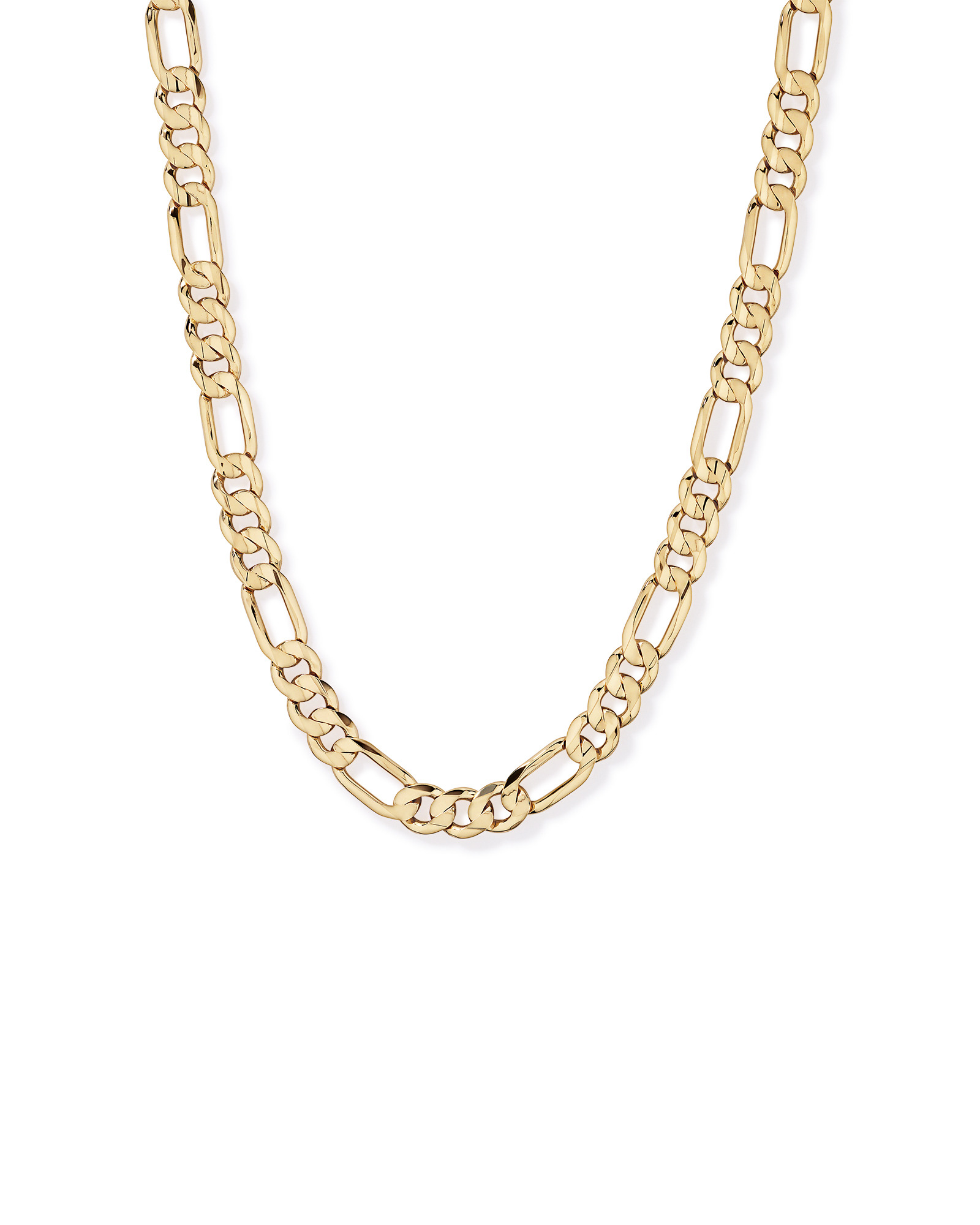 60cm (24") Figaro Chain in 18kt Vermeil