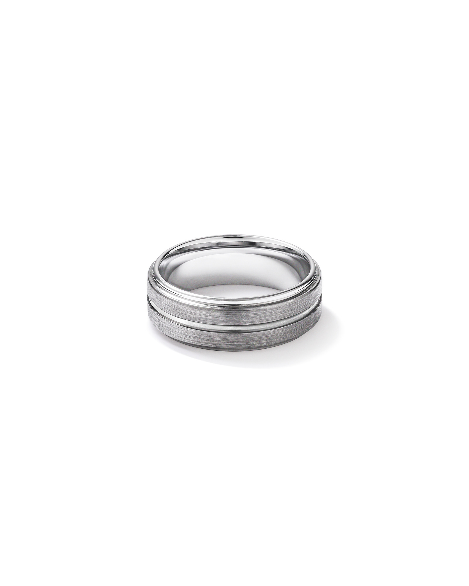 8mm Patterned Wedding Band Tungsten